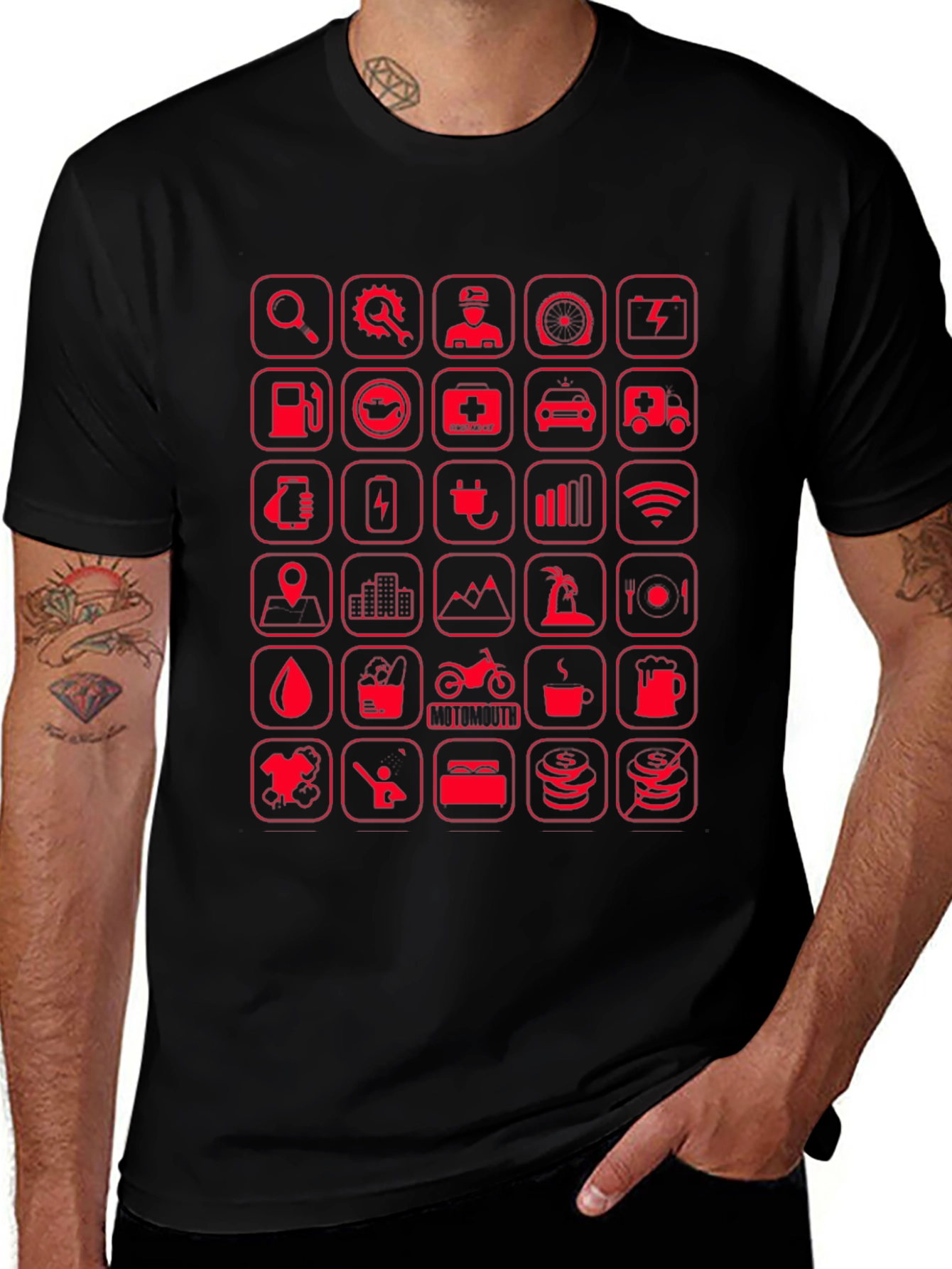 Tech Icons Graphic T-Shirt