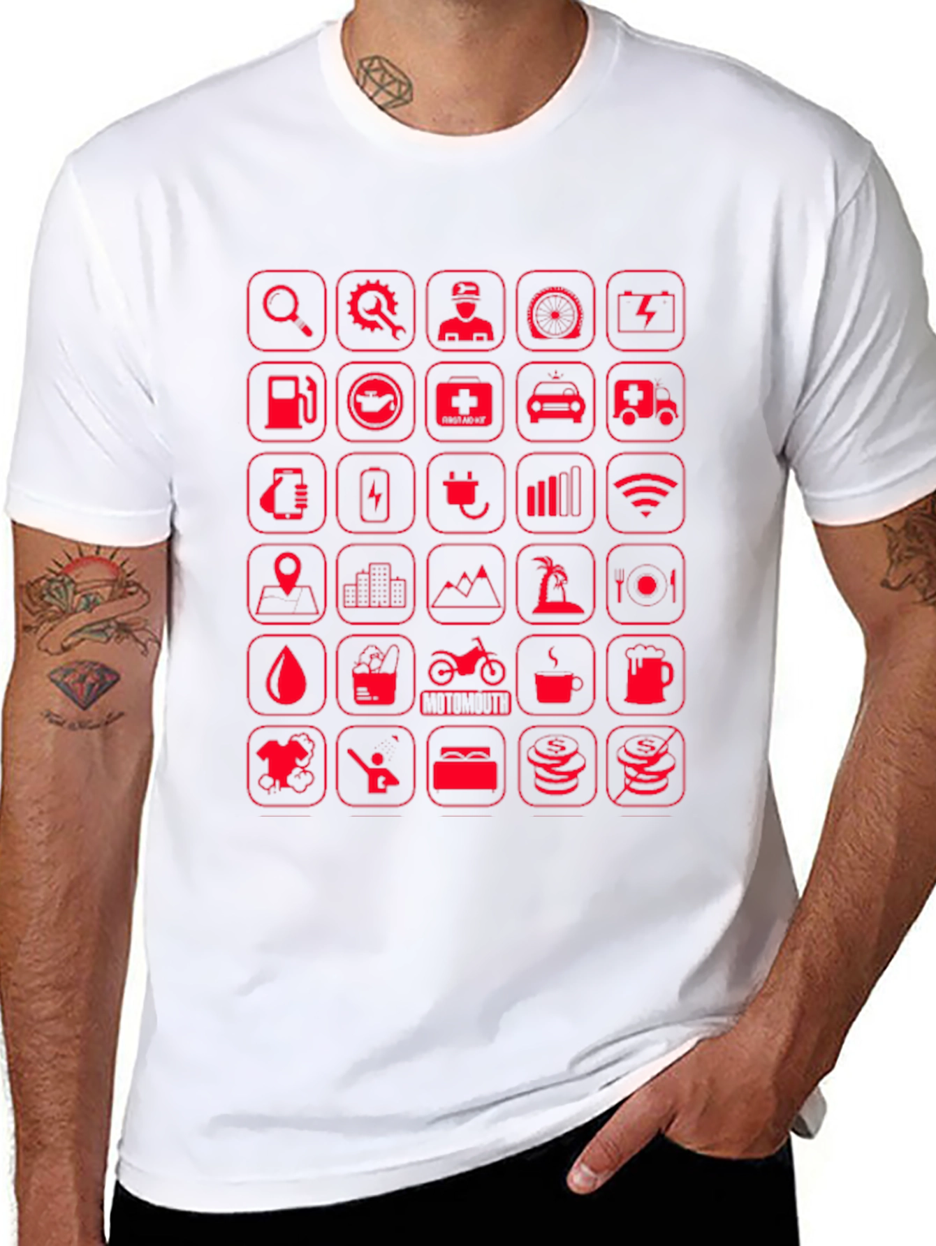 Tech Icons Graphic T-Shirt