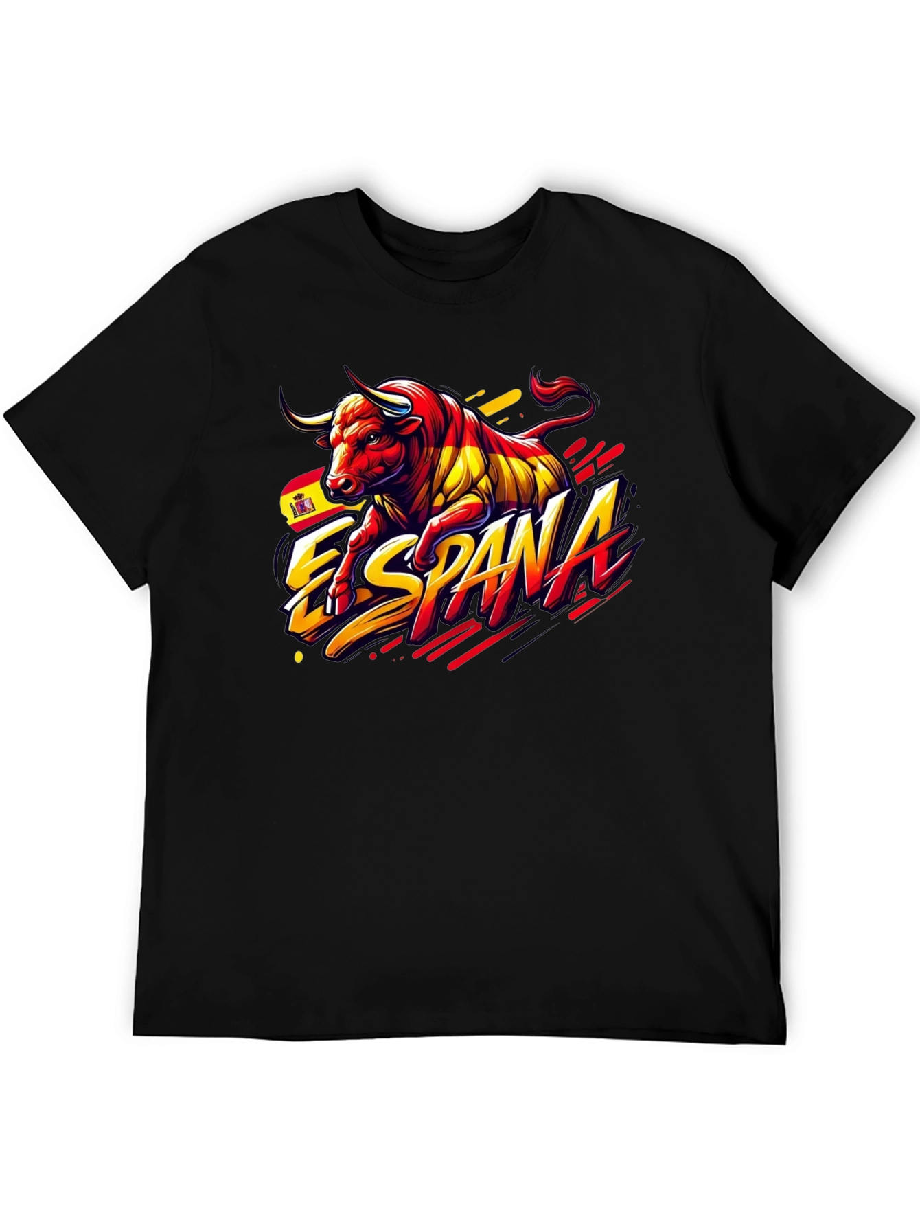 España Bull Graphic Tee - Black T-Shirt