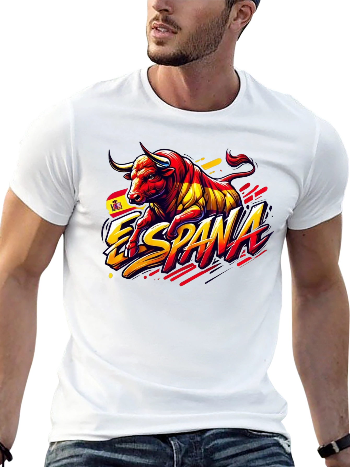 España Bull Graphic Tee - Black T-Shirt