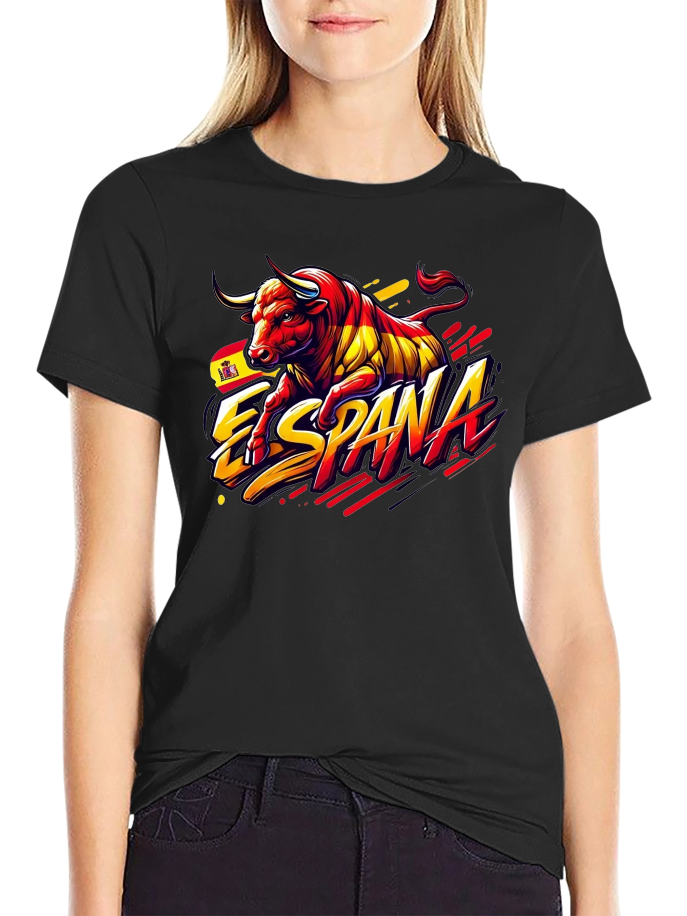 España Bull Graphic Tee - Black T-Shirt