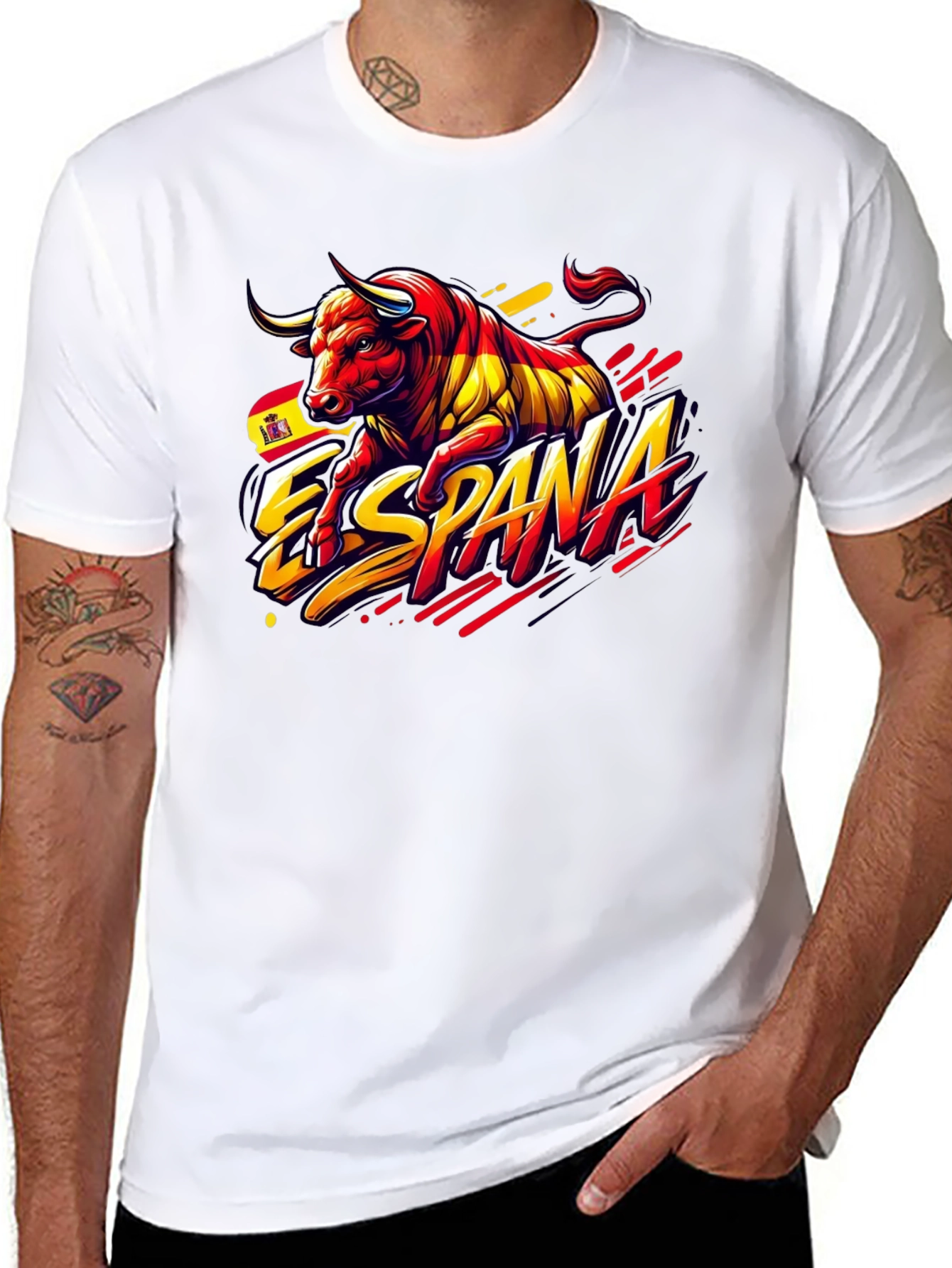 España Bull Graphic Tee - Black T-Shirt