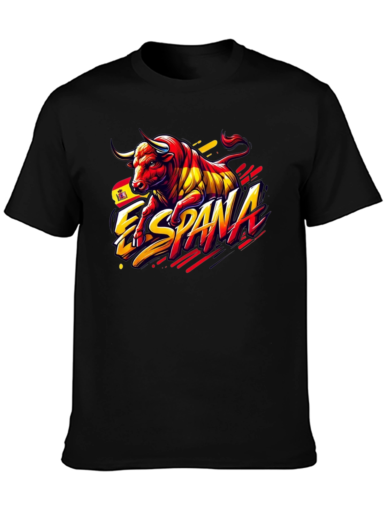 España Bull Graphic Tee - Black T-Shirt