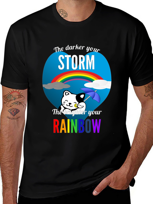 Darker Storm Brighter Rainbow Graphic Tee