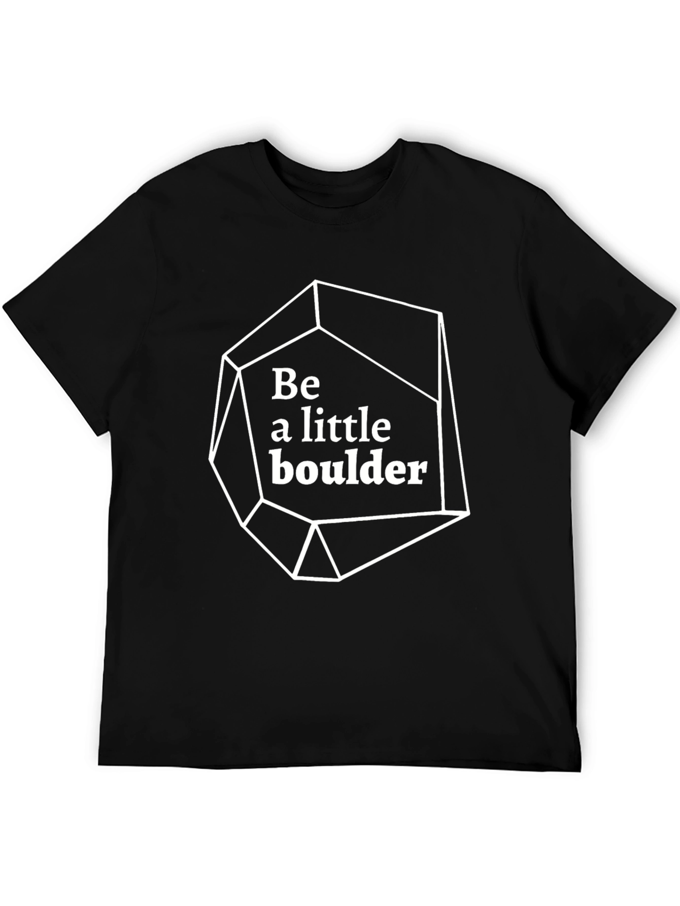 Be A Little Boulder Black Graphic Tee
