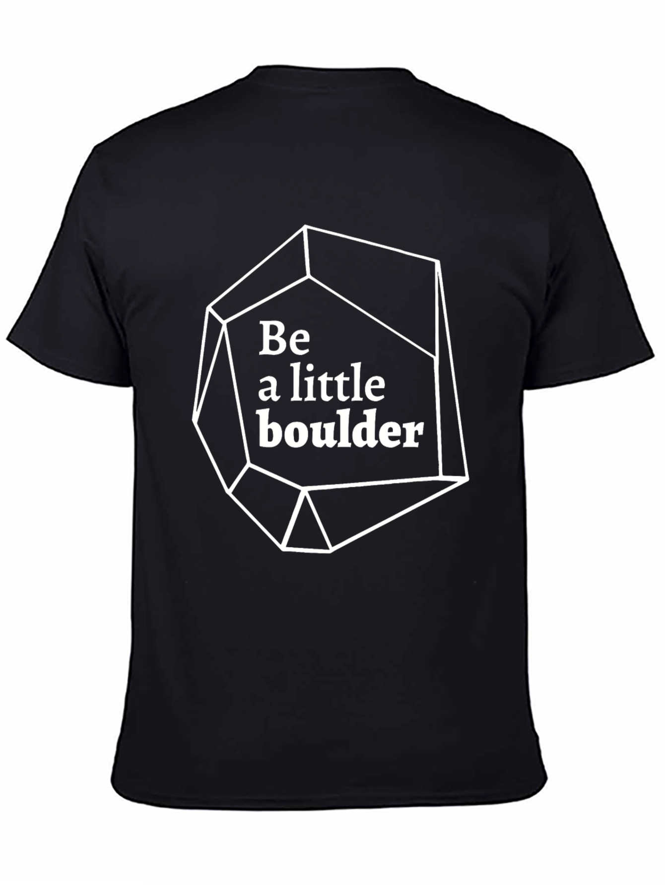 Be A Little Boulder Black Graphic Tee