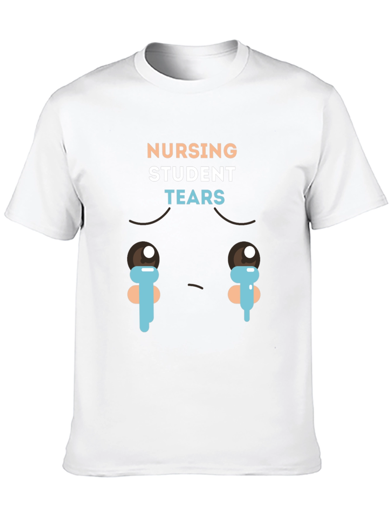 Nursing Student Tears Graphic T-Shirt - Black