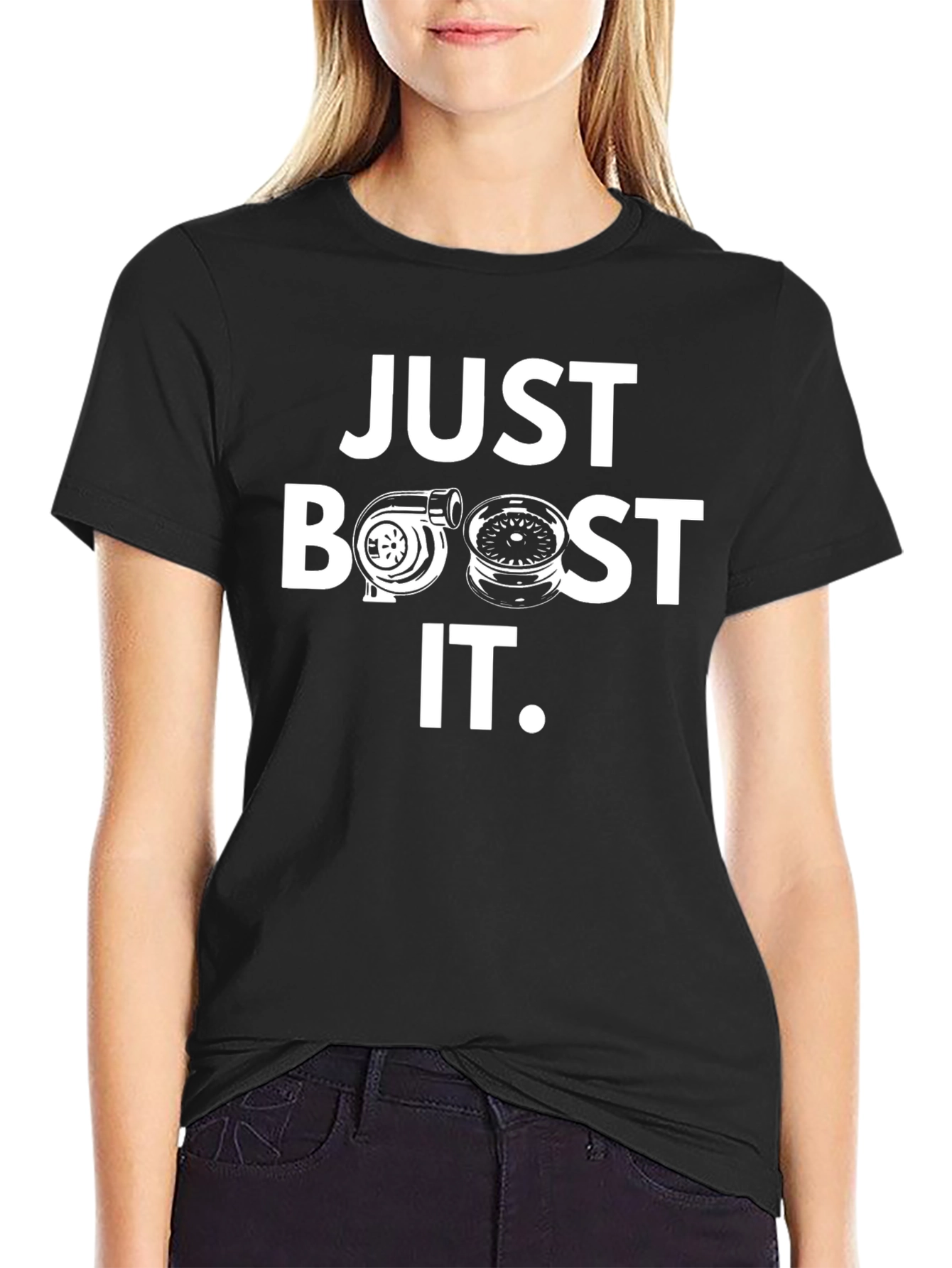 Just Boost It Black T-Shirt Car Enthusiast Tee