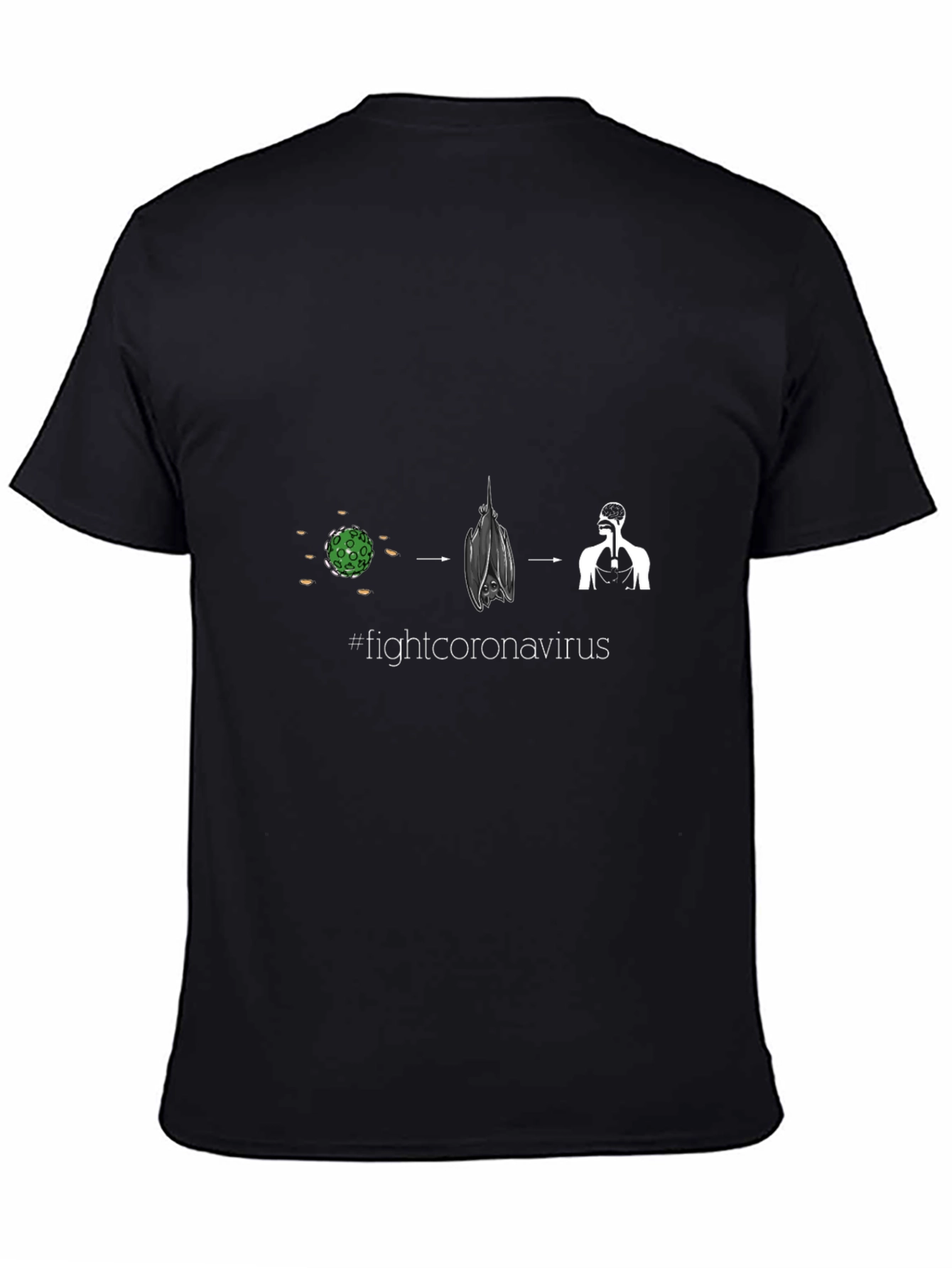 Fight Coronavirus Black T-Shirt