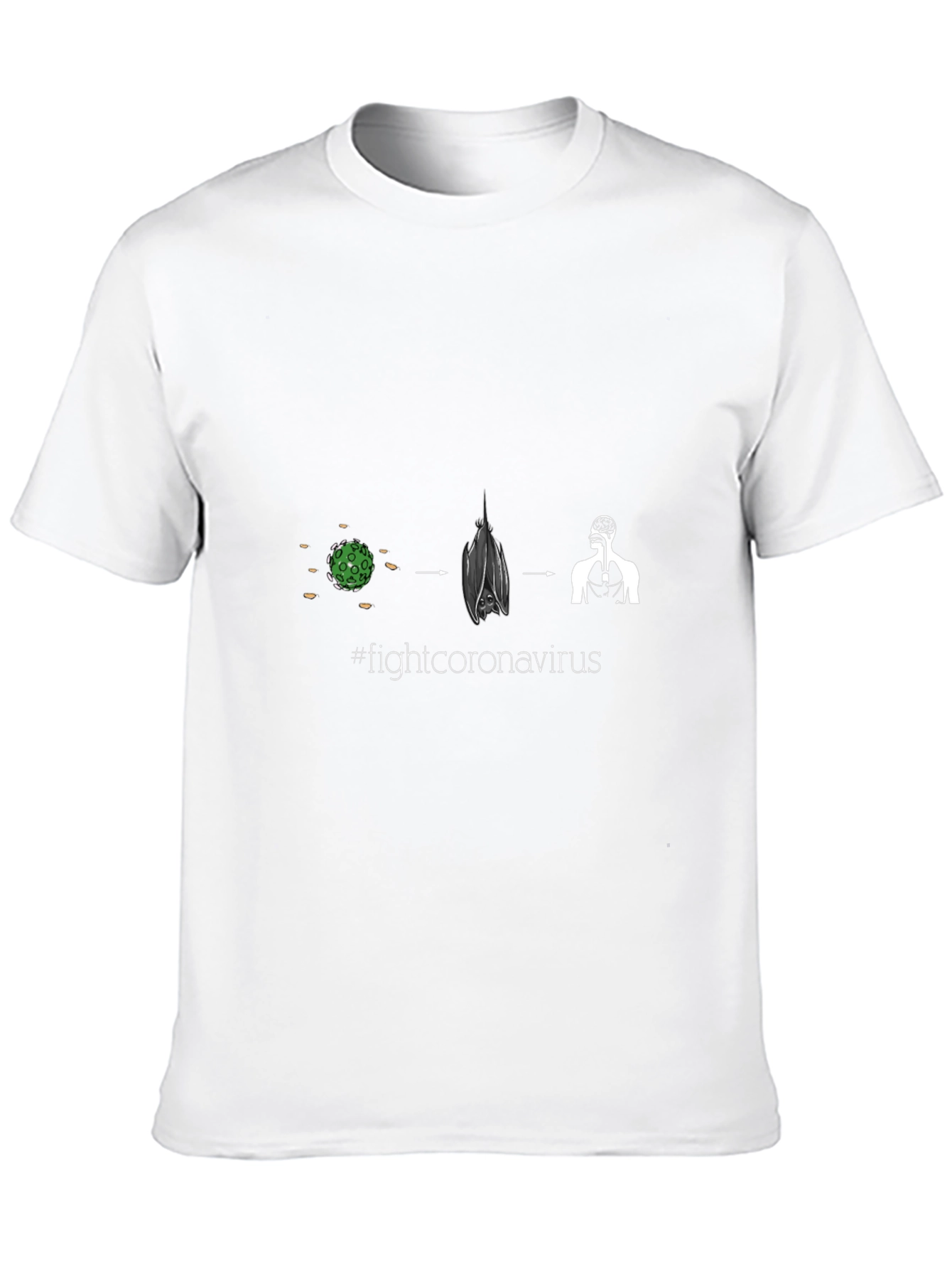 Fight Coronavirus Black T-Shirt