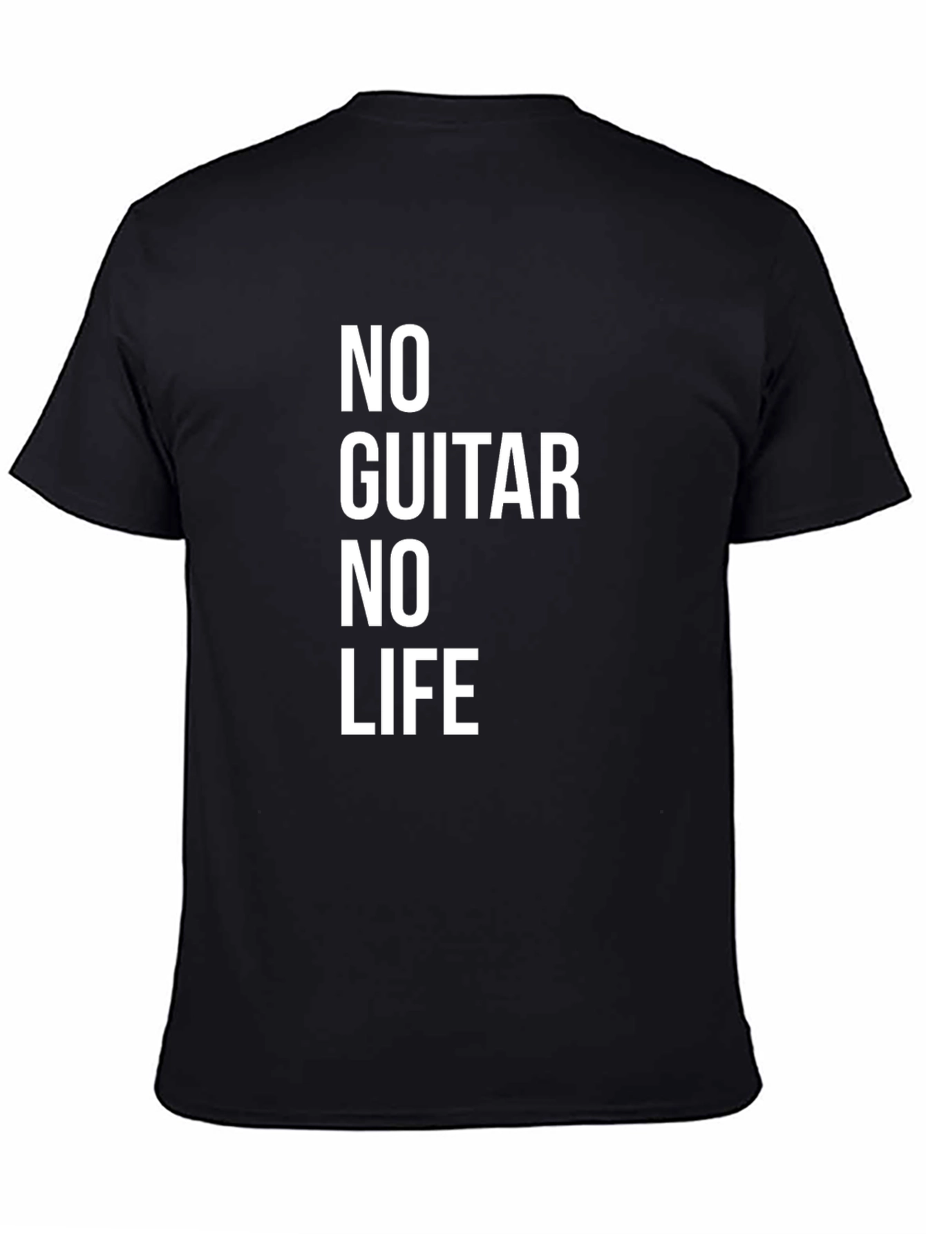 No Guitar No Life Black T-Shirt