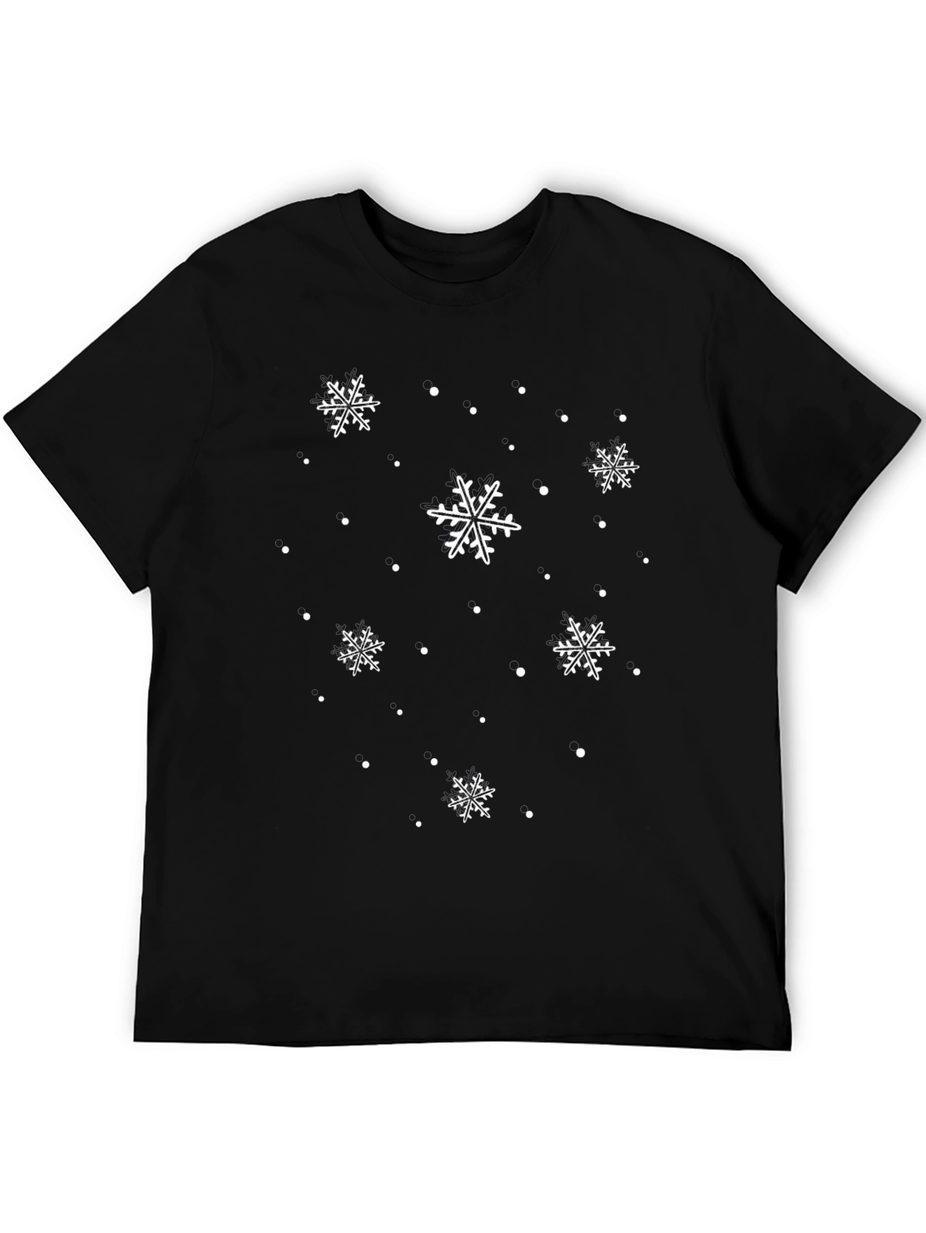 Snowflake Crewneck Tee - Winter Holiday Shirt