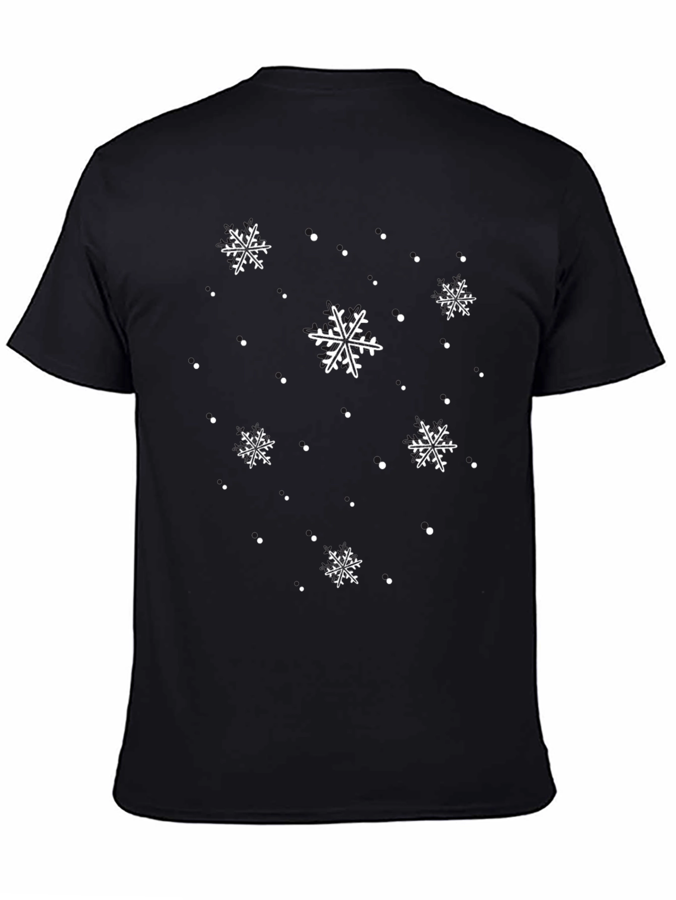 Snowflake Crewneck Tee - Winter Holiday Shirt