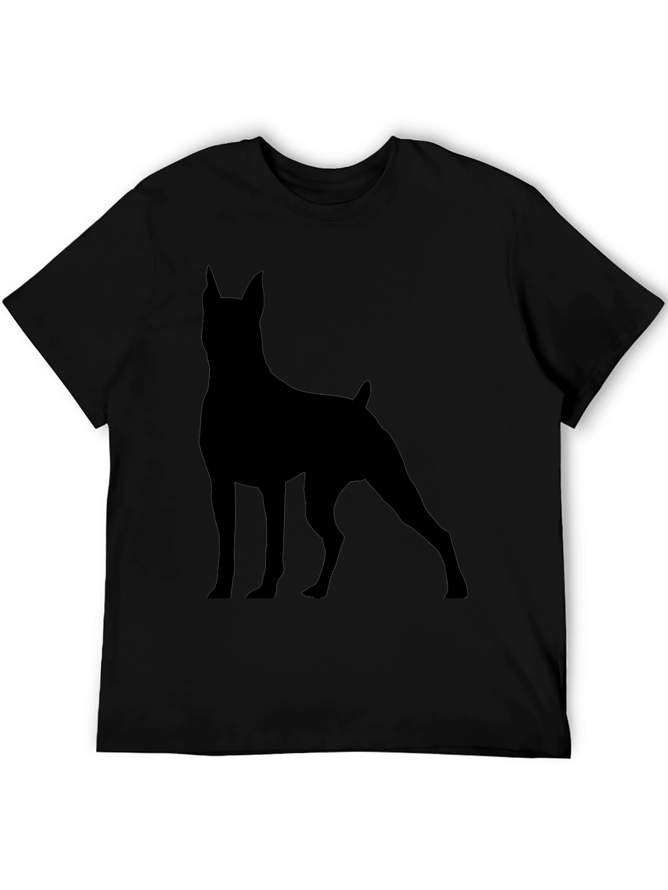 Dog Silhouette Graphic Tee - Modern Unisex T-Shirt