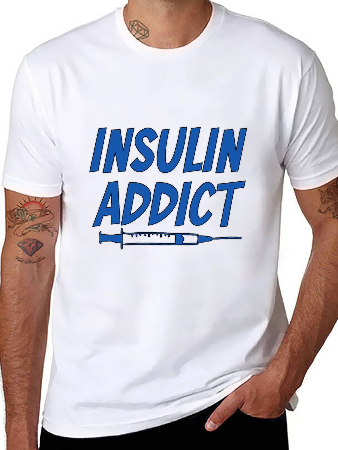Insulin Addict T-Shirt - Diabetic Awareness Tee