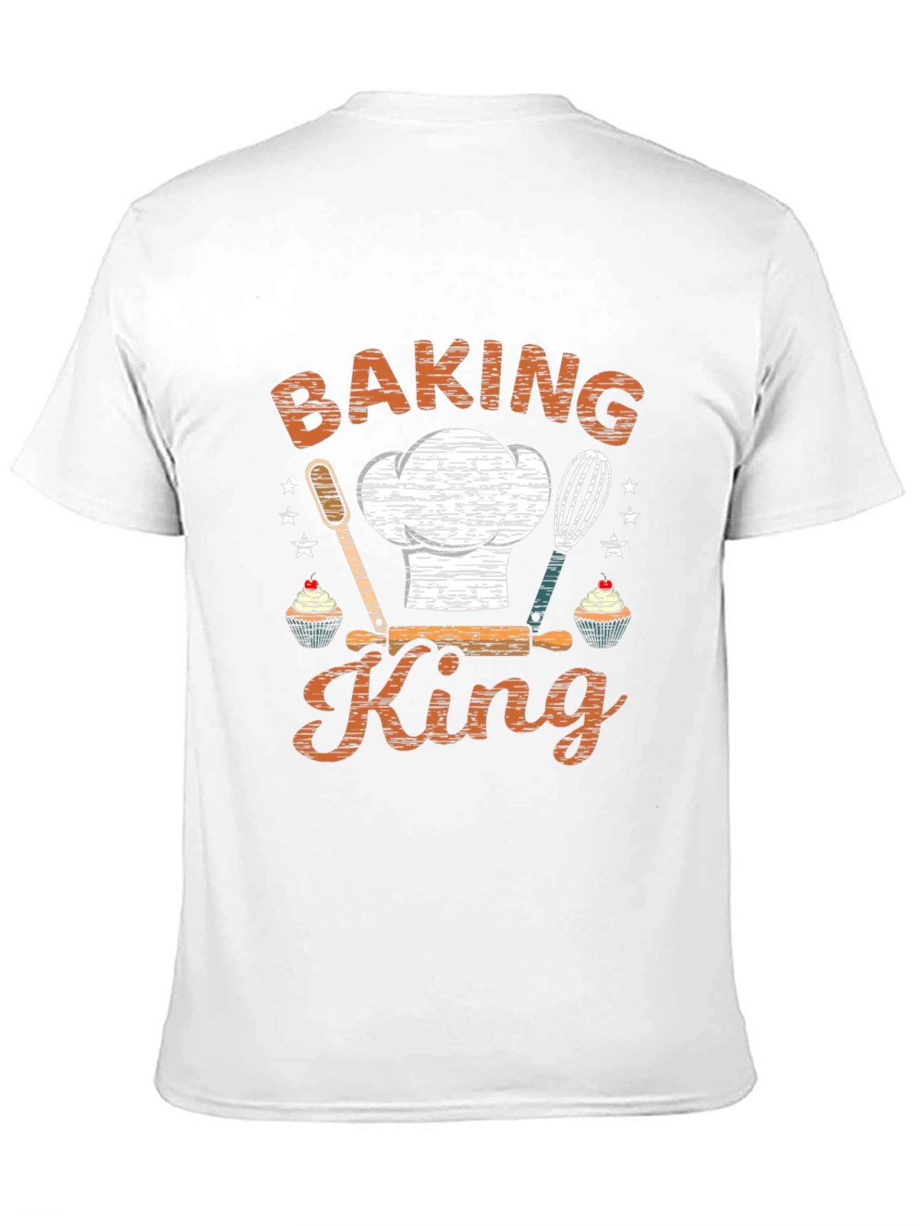Baking King Graphic Tee - Black Cotton T-Shirt