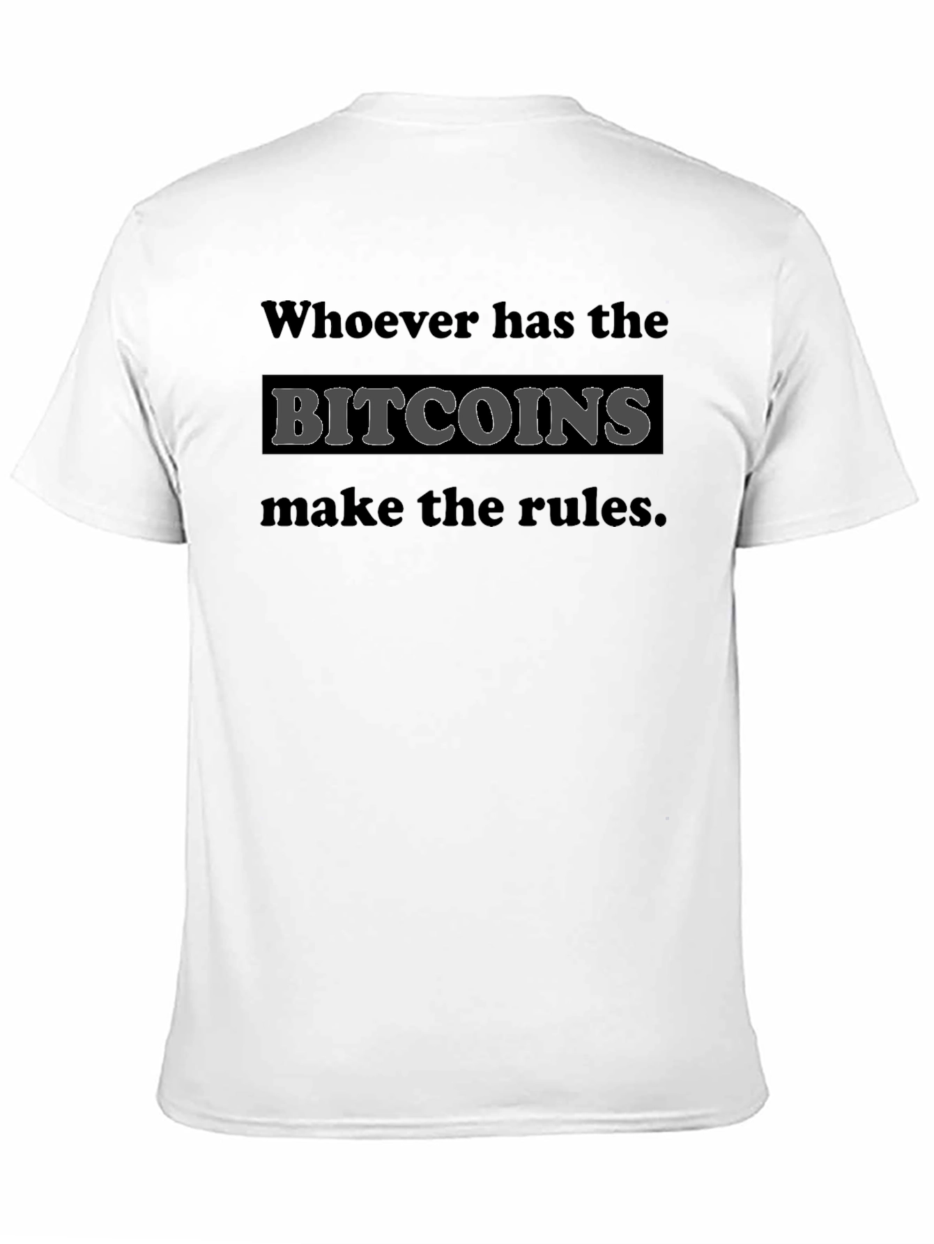 Bitcoin Rules T-Shirt - Crypto Tee