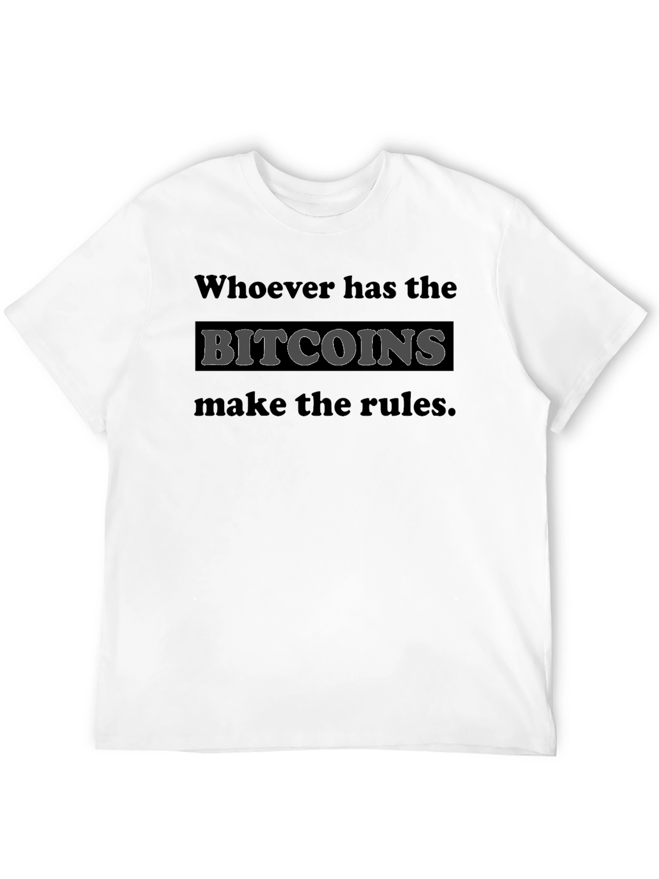 Bitcoin Rules T-Shirt - Crypto Tee