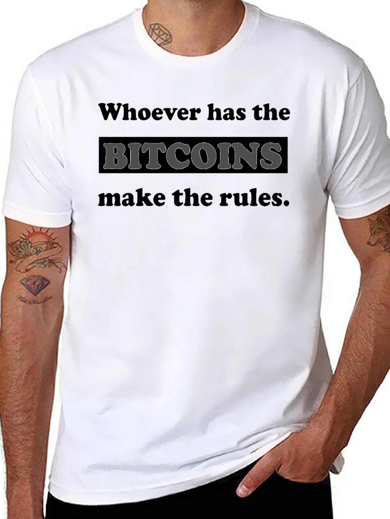 Bitcoin Rules T-Shirt - Crypto Tee