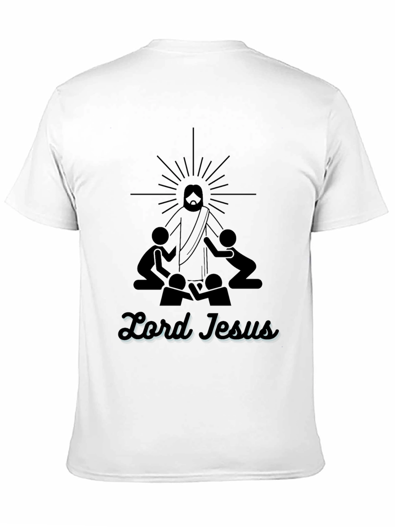 Lord Jesus Graphic Tee - Black Christian T-Shirt