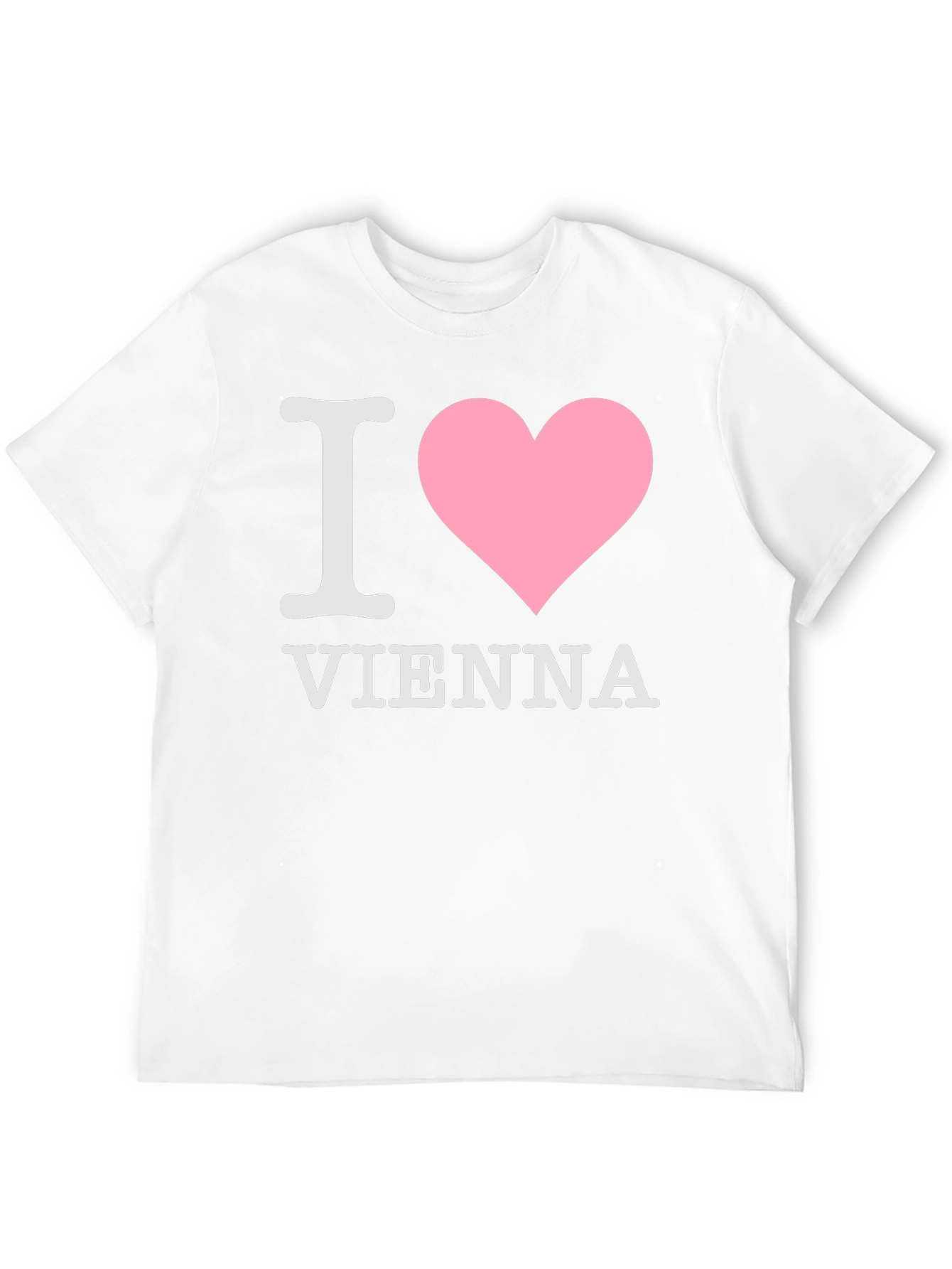 I Love Vienna T-Shirt Black Cotton
