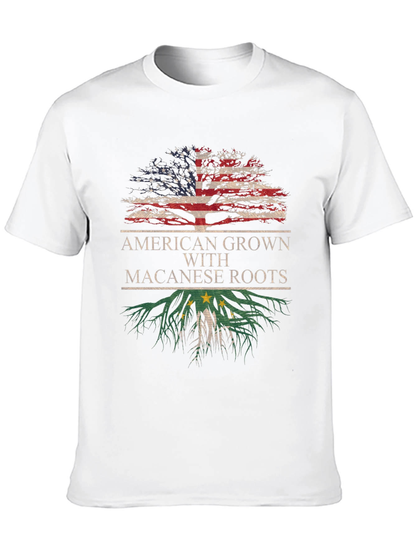 American Grown Macanese Roots T-Shirt