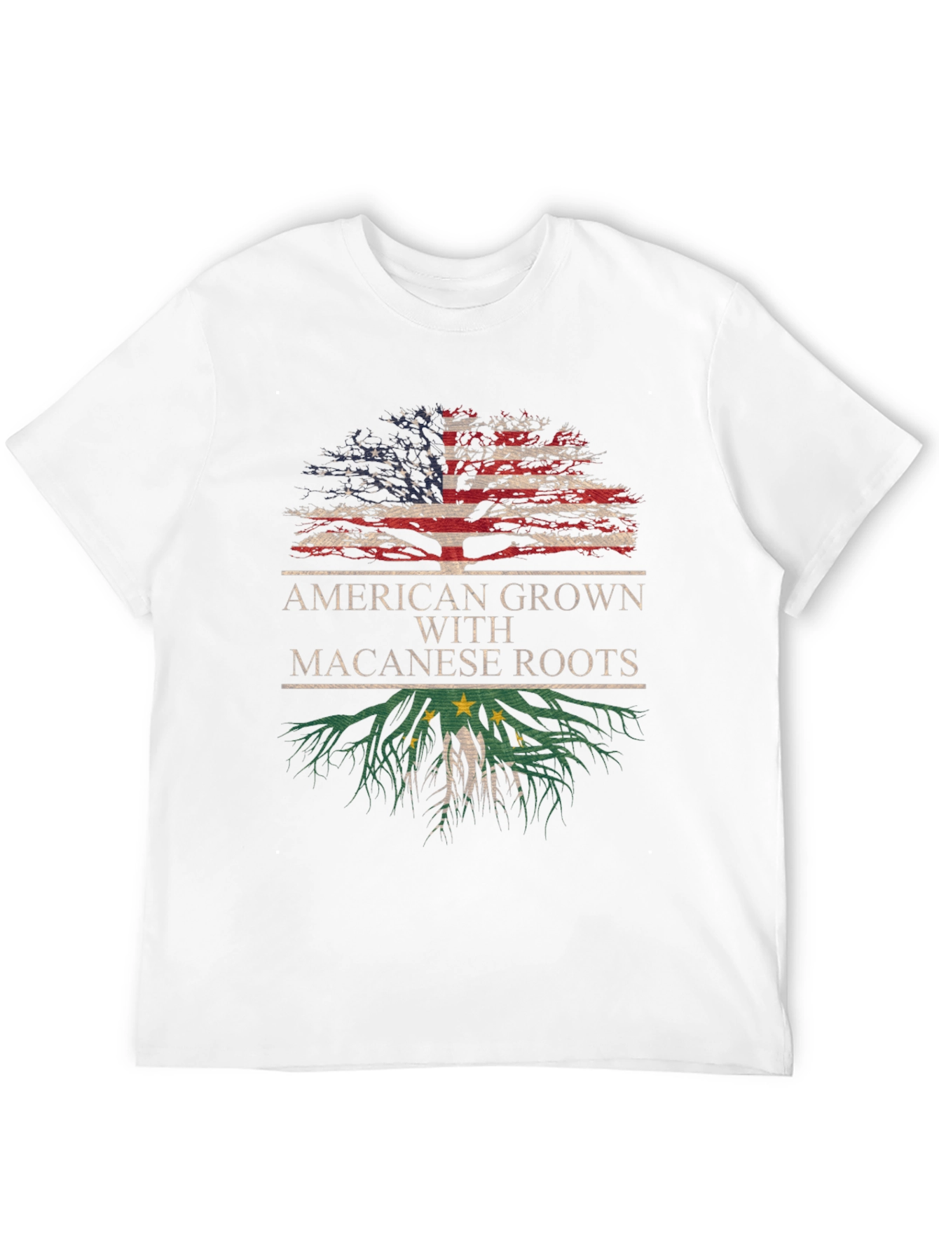 American Grown Macanese Roots T-Shirt