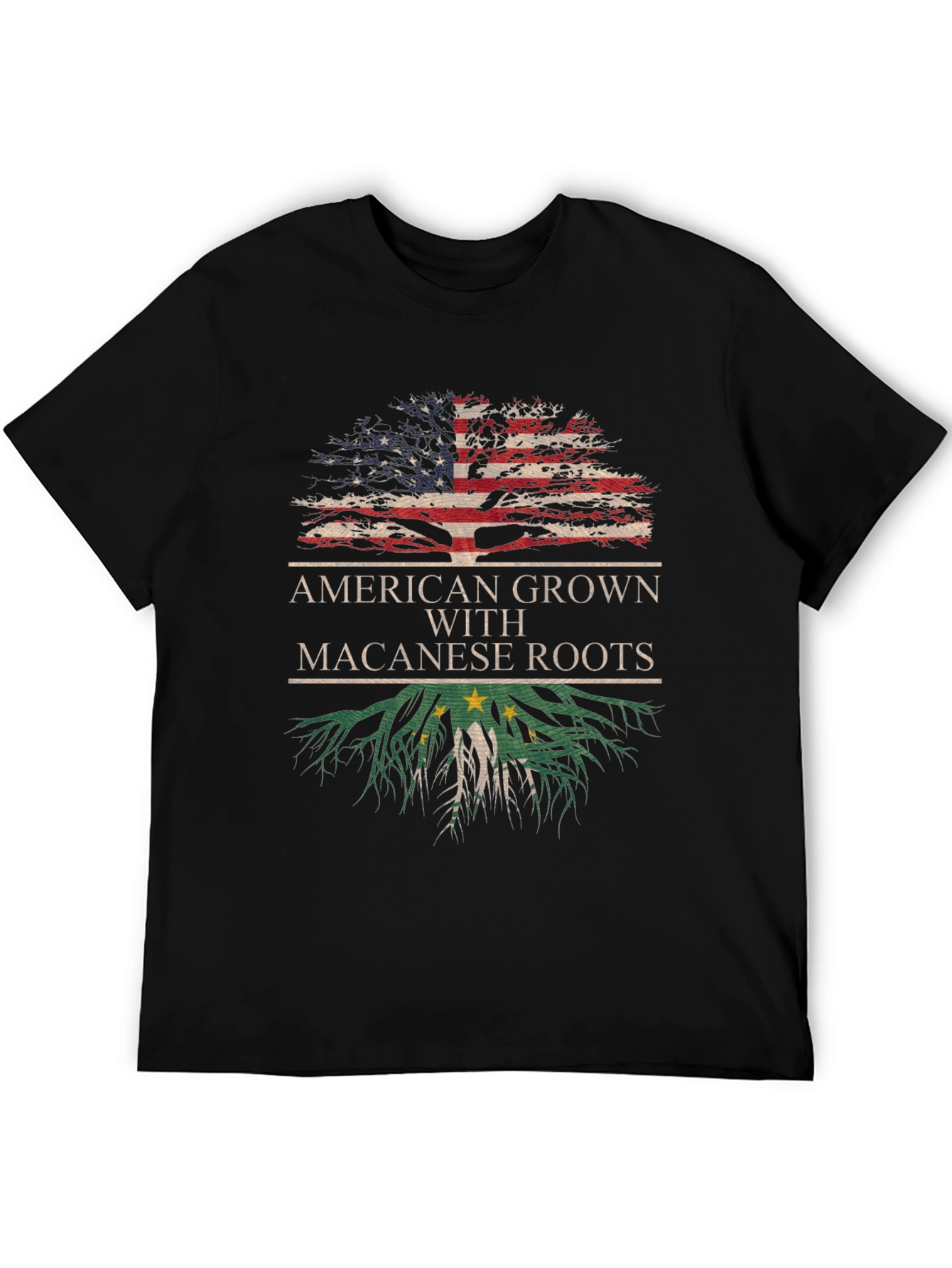 American Grown Macanese Roots T-Shirt