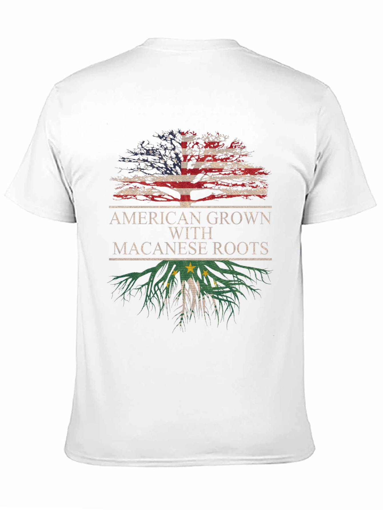 American Grown Macanese Roots T-Shirt