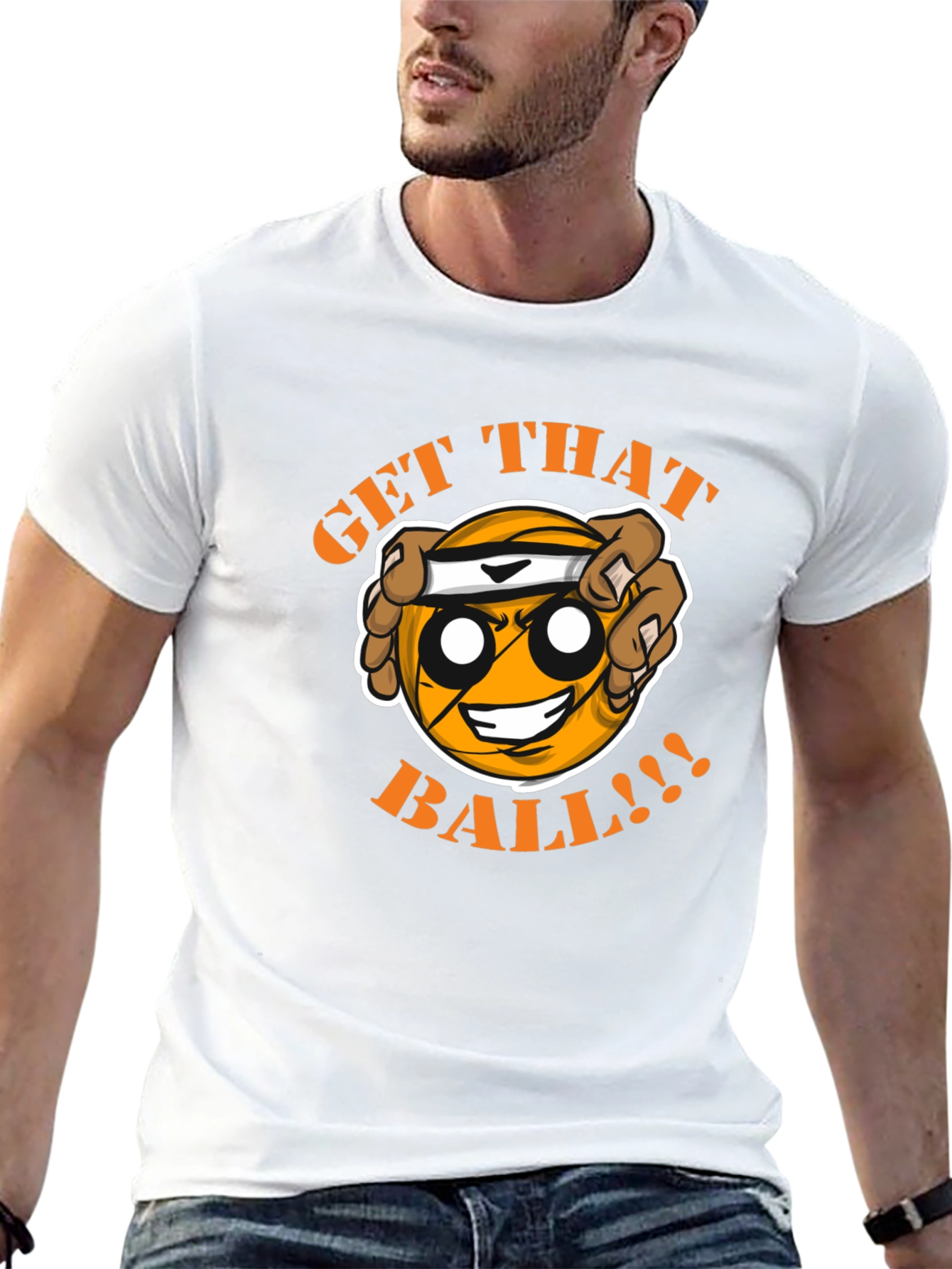 Get That Ball T-Shirt - Funny Basketball Graphic Tee