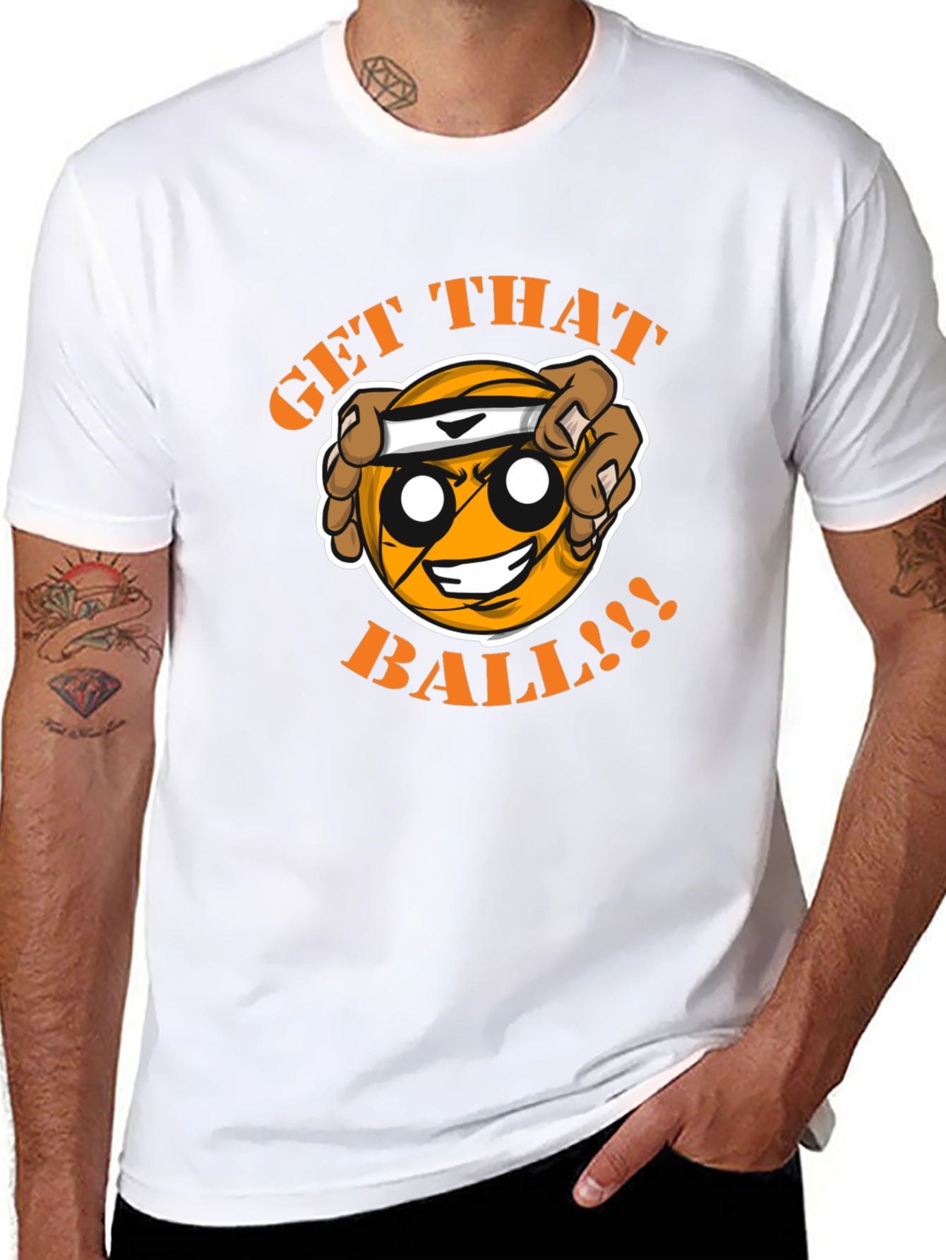 Get That Ball T-Shirt - Funny Basketball Graphic Tee