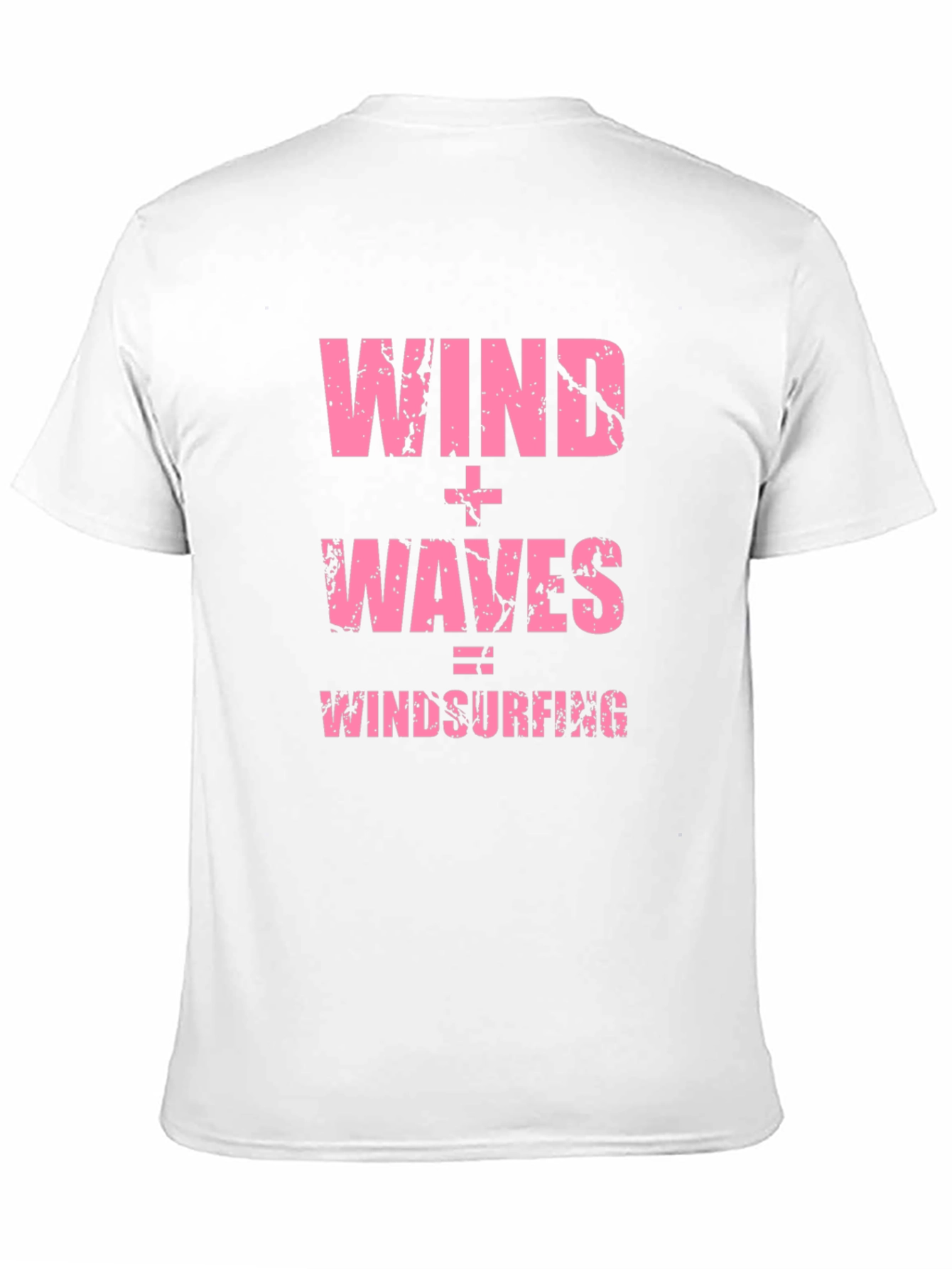 Wind + Waves = Windsurfing Black T-Shirt