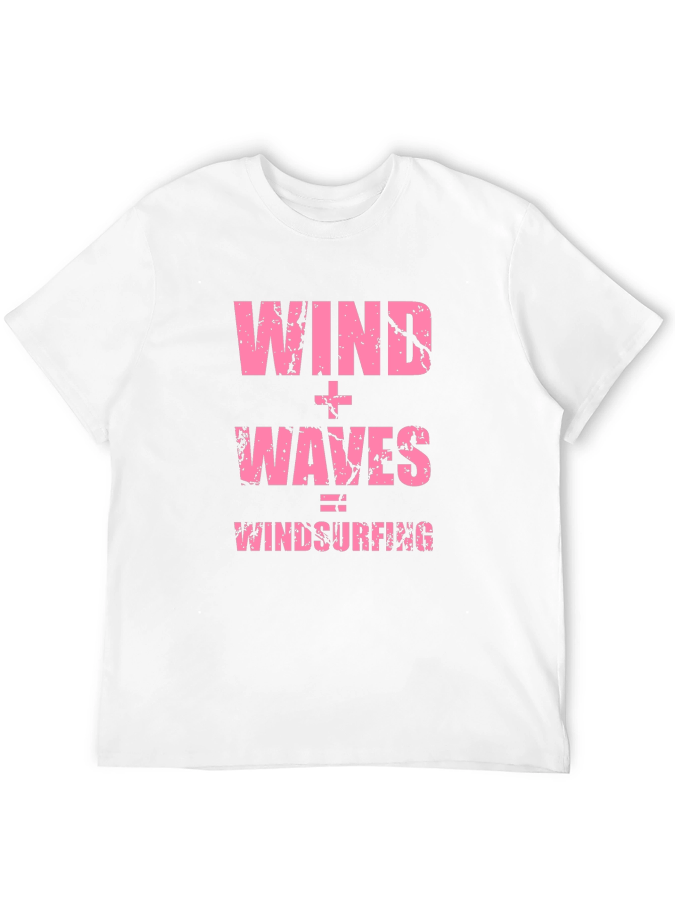 Wind + Waves = Windsurfing Black T-Shirt