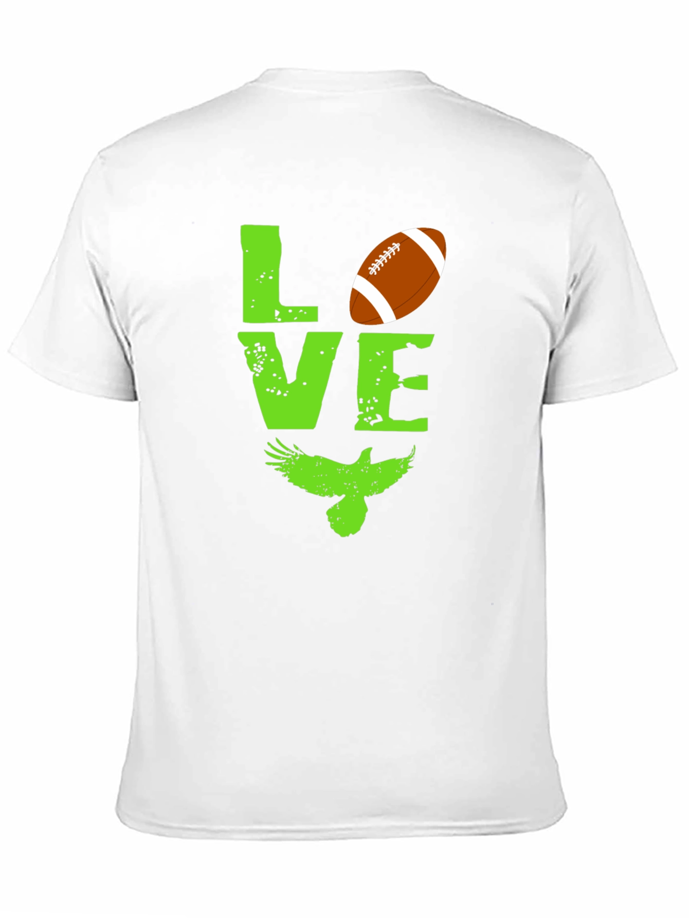 Love Football and Eagles Graphic T-Shirt