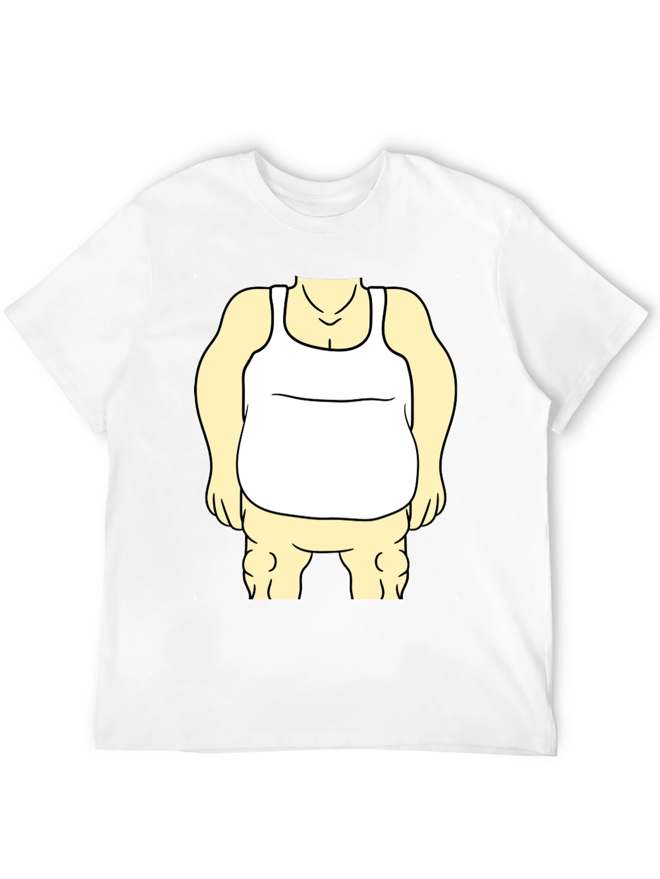 Funny Cartoon Character Graphic Black T-Shirt