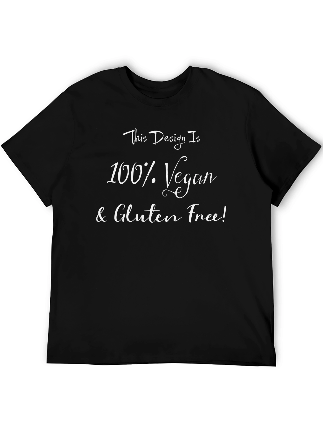 Vegan & Gluten-Free T-Shirt - Black