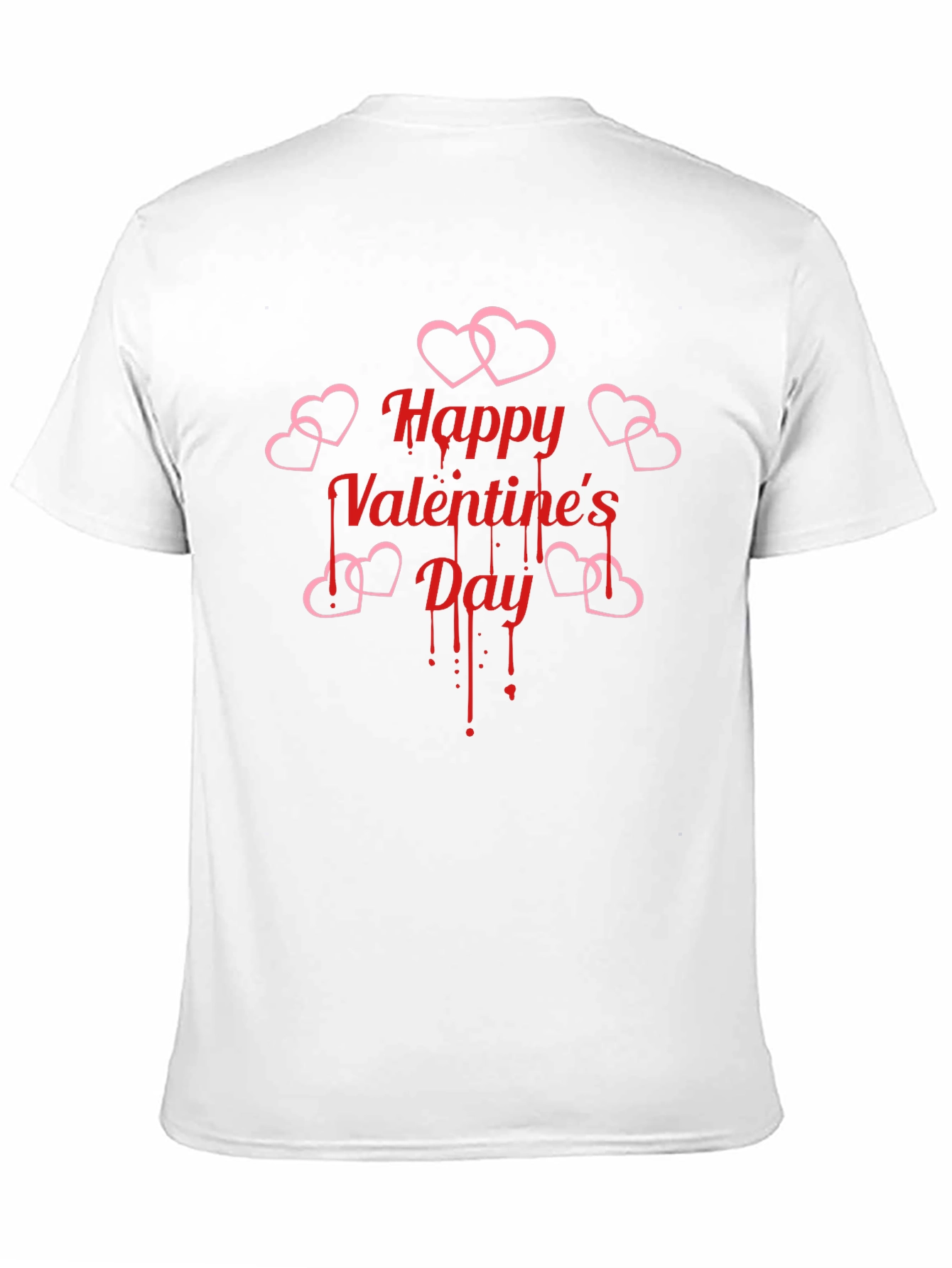 Happy Valentines Day Bleeding Heart Graphic T-Shirt