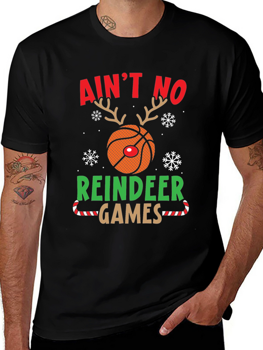 Aint No Reindeer Games Basketball Christmas T-Shirt