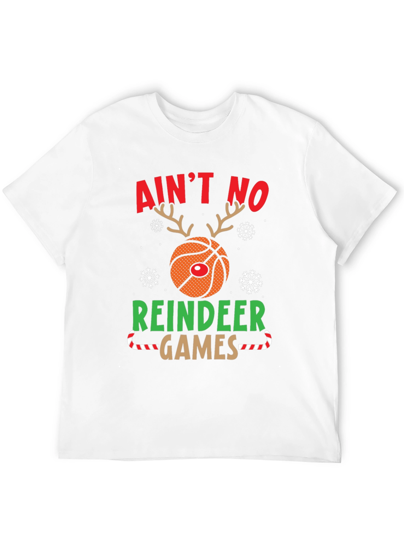 Aint No Reindeer Games Basketball Christmas T-Shirt