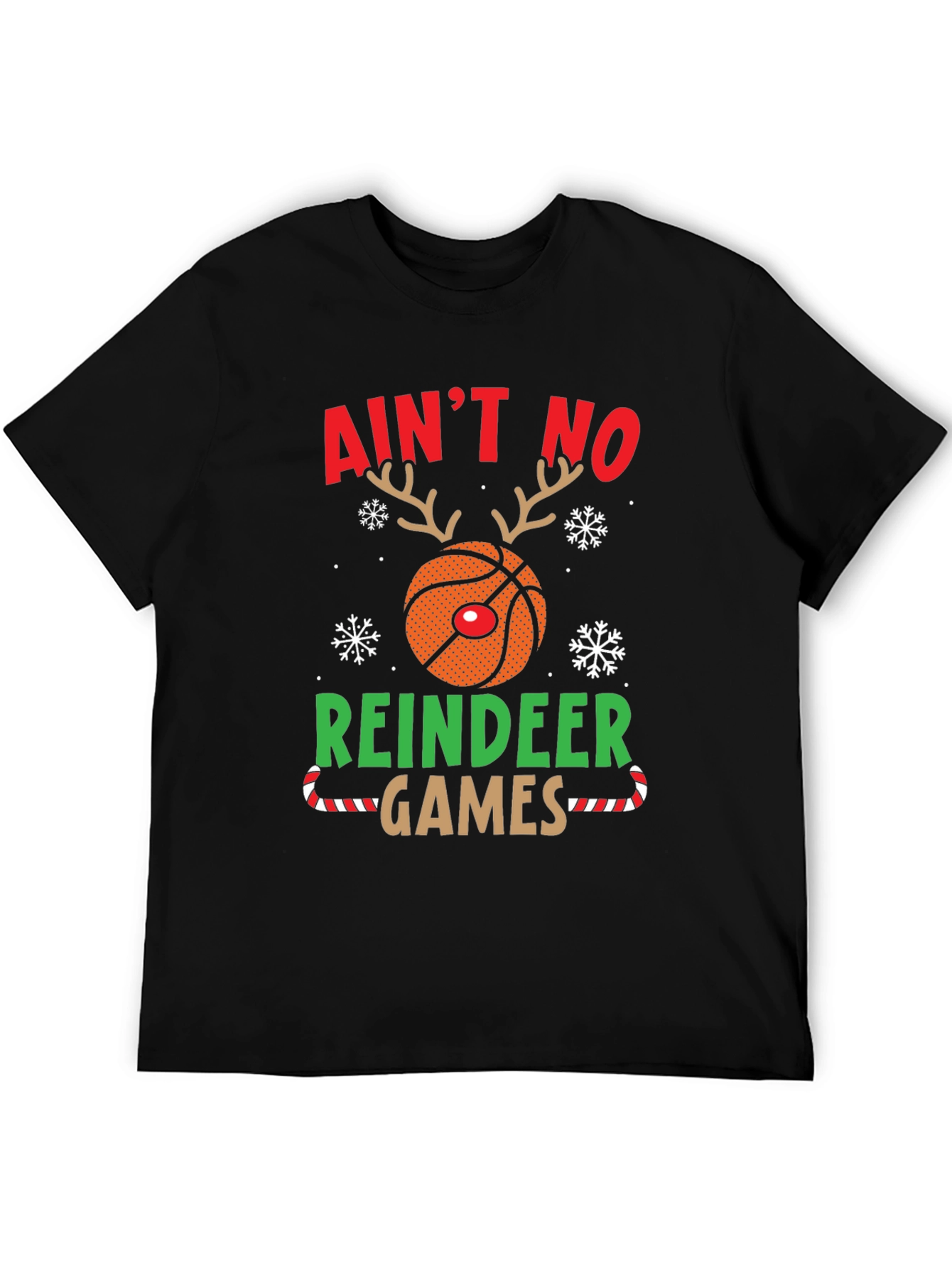 Aint No Reindeer Games Basketball Christmas T-Shirt