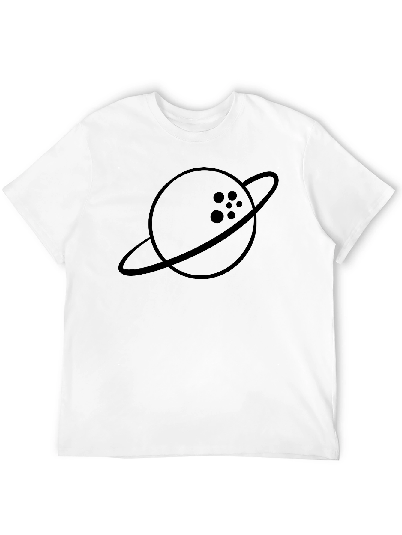 Bowling Ball Planet Graphic Tee - Black