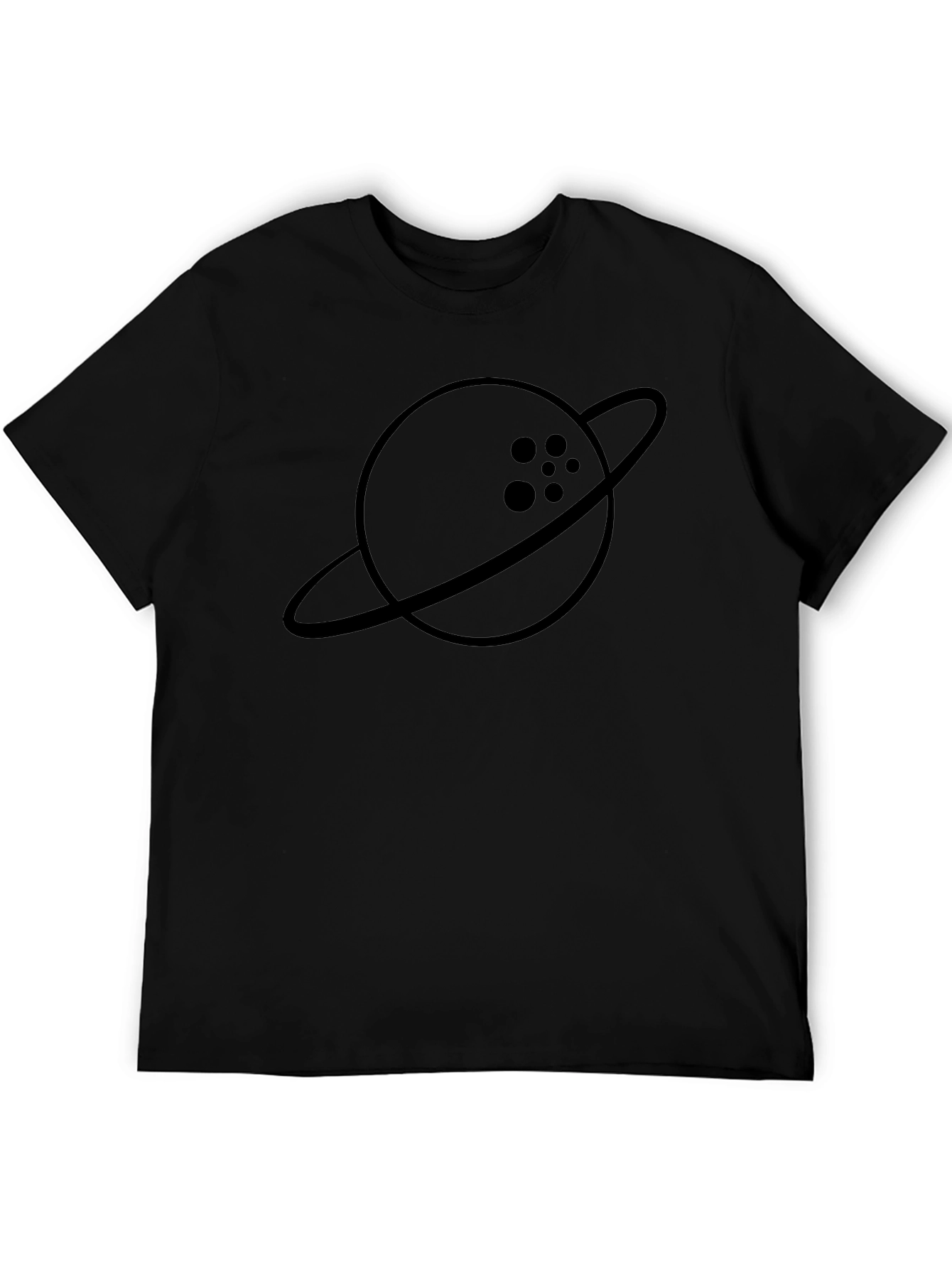 Bowling Ball Planet Graphic Tee - Black