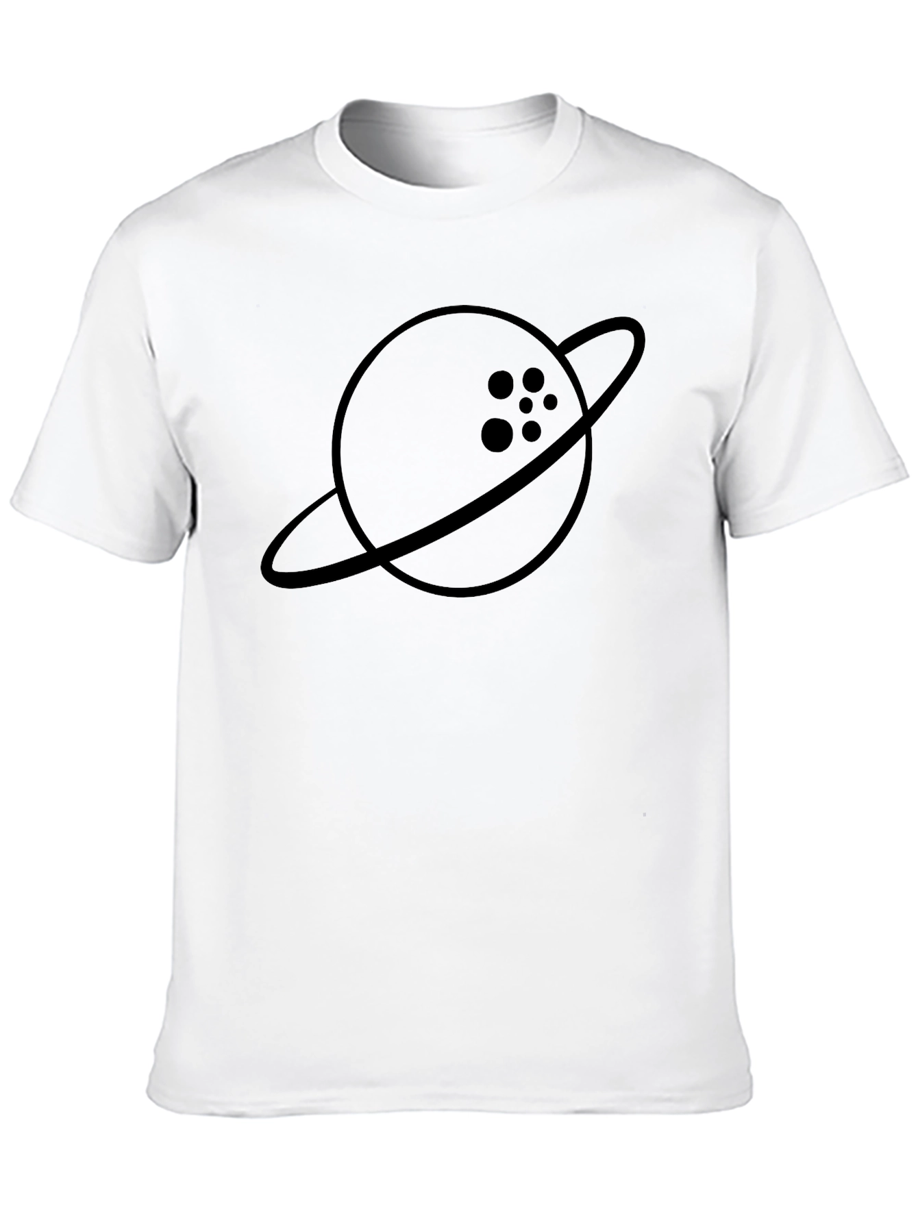 Bowling Ball Planet Graphic Tee - Black