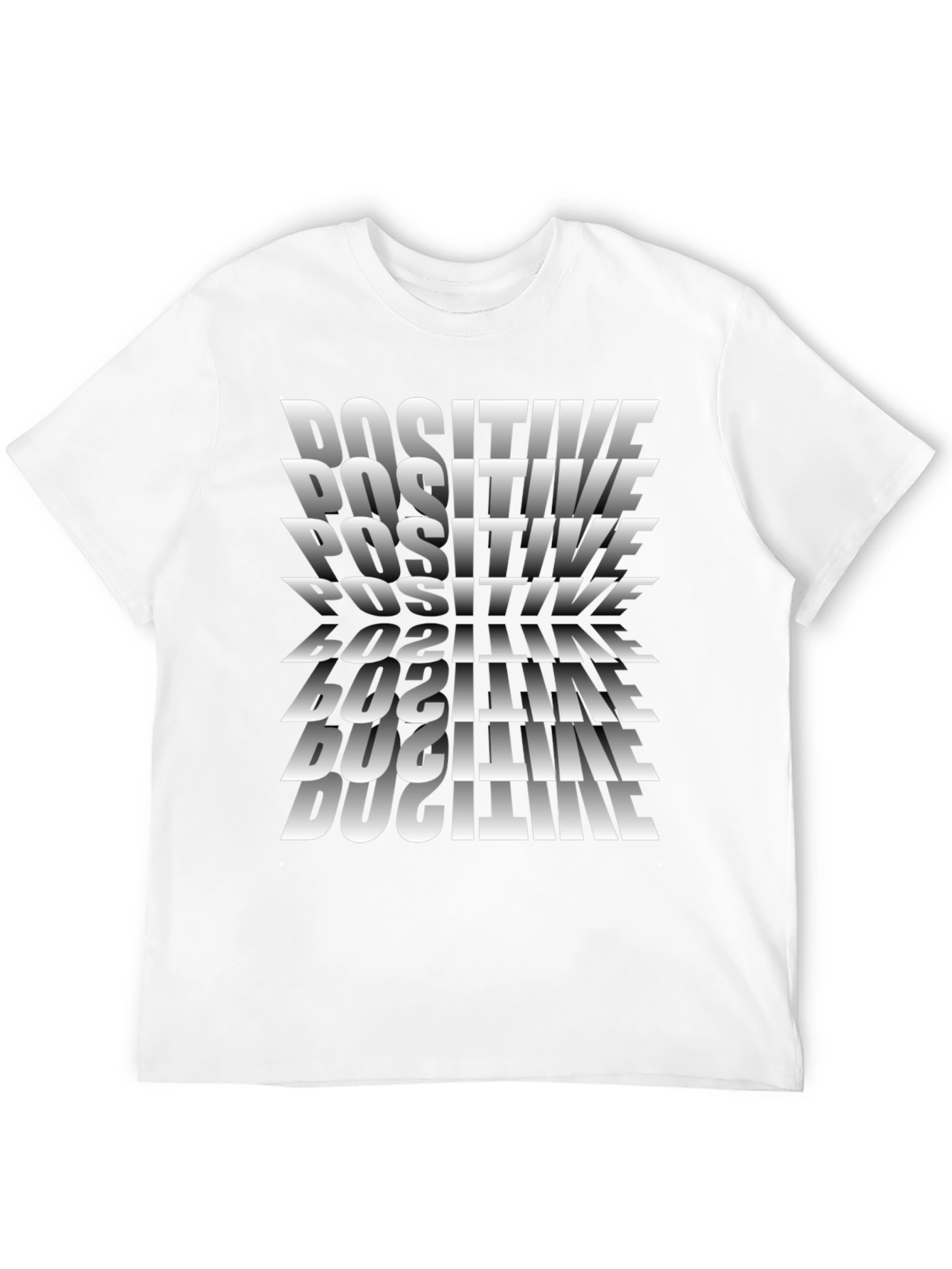 Positive Graphic Tee - Black Casual Shirt