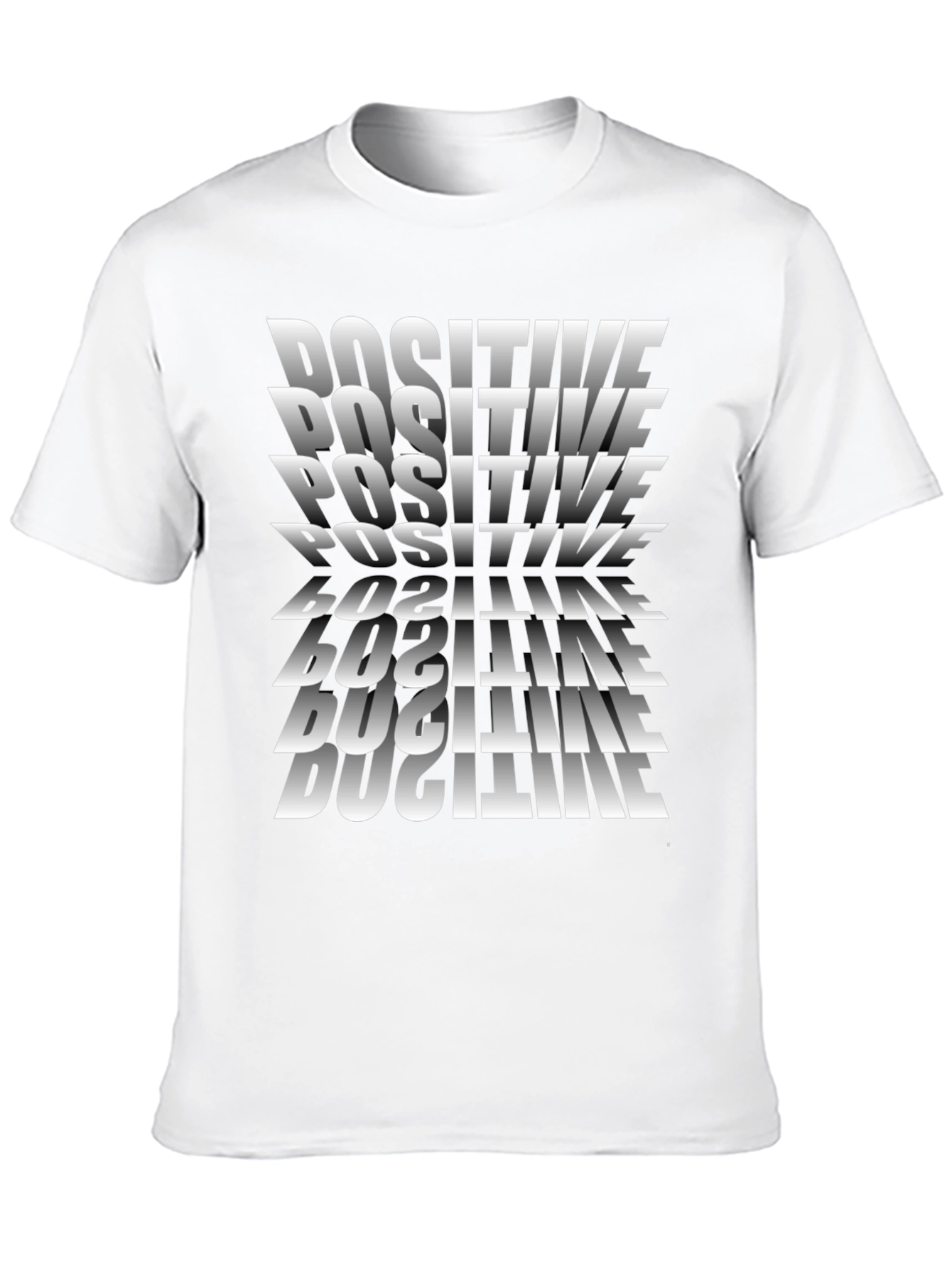 Positive Graphic Tee - Black Casual Shirt