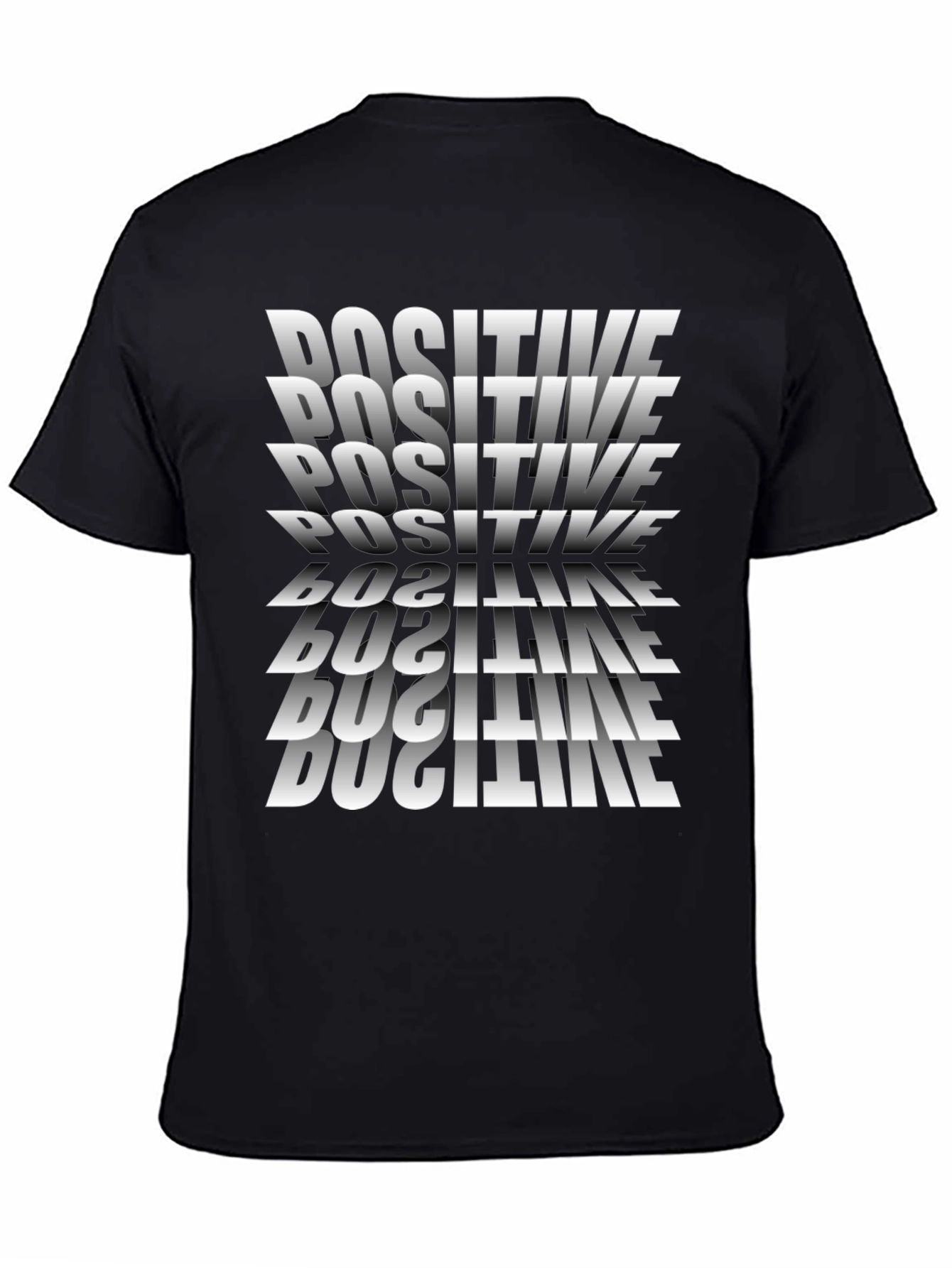 Positive Graphic Tee - Black Casual Shirt