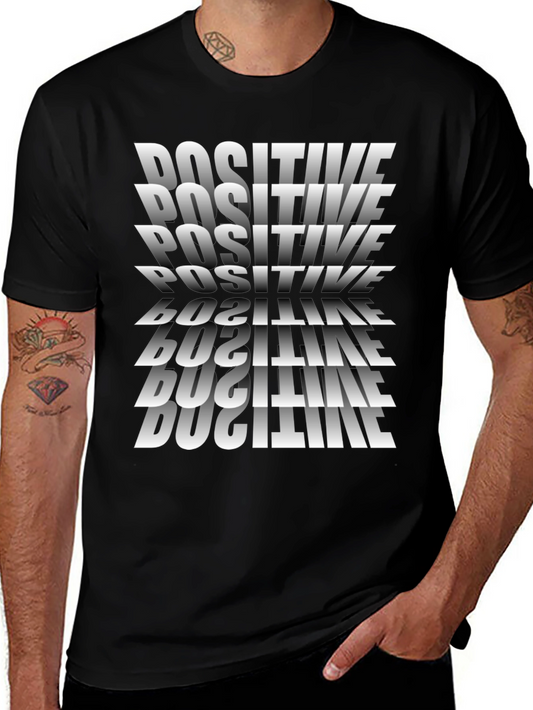 Positive Graphic Tee - Black Casual Shirt