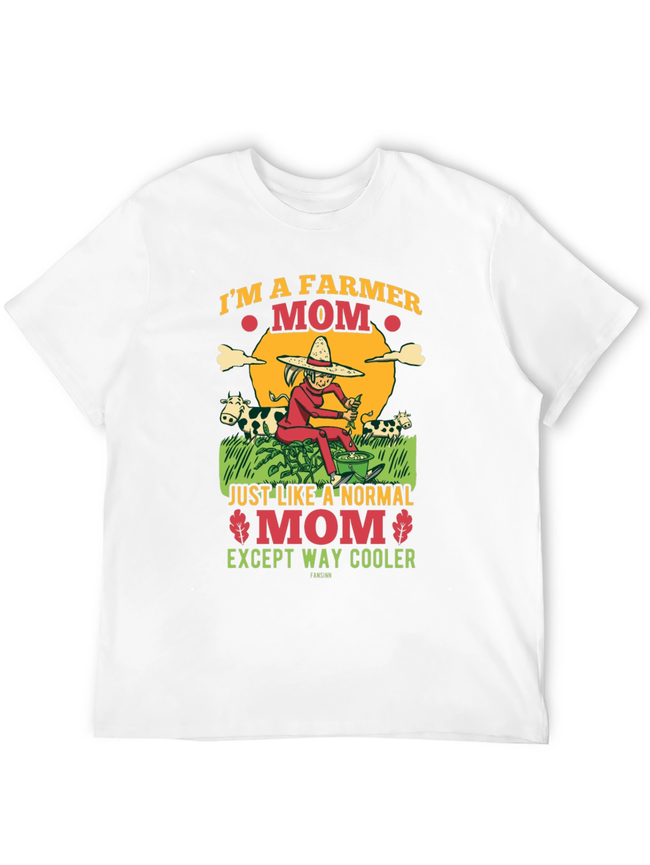 Farmer Mom Graphic Tee - Cool Mothers Day Gift