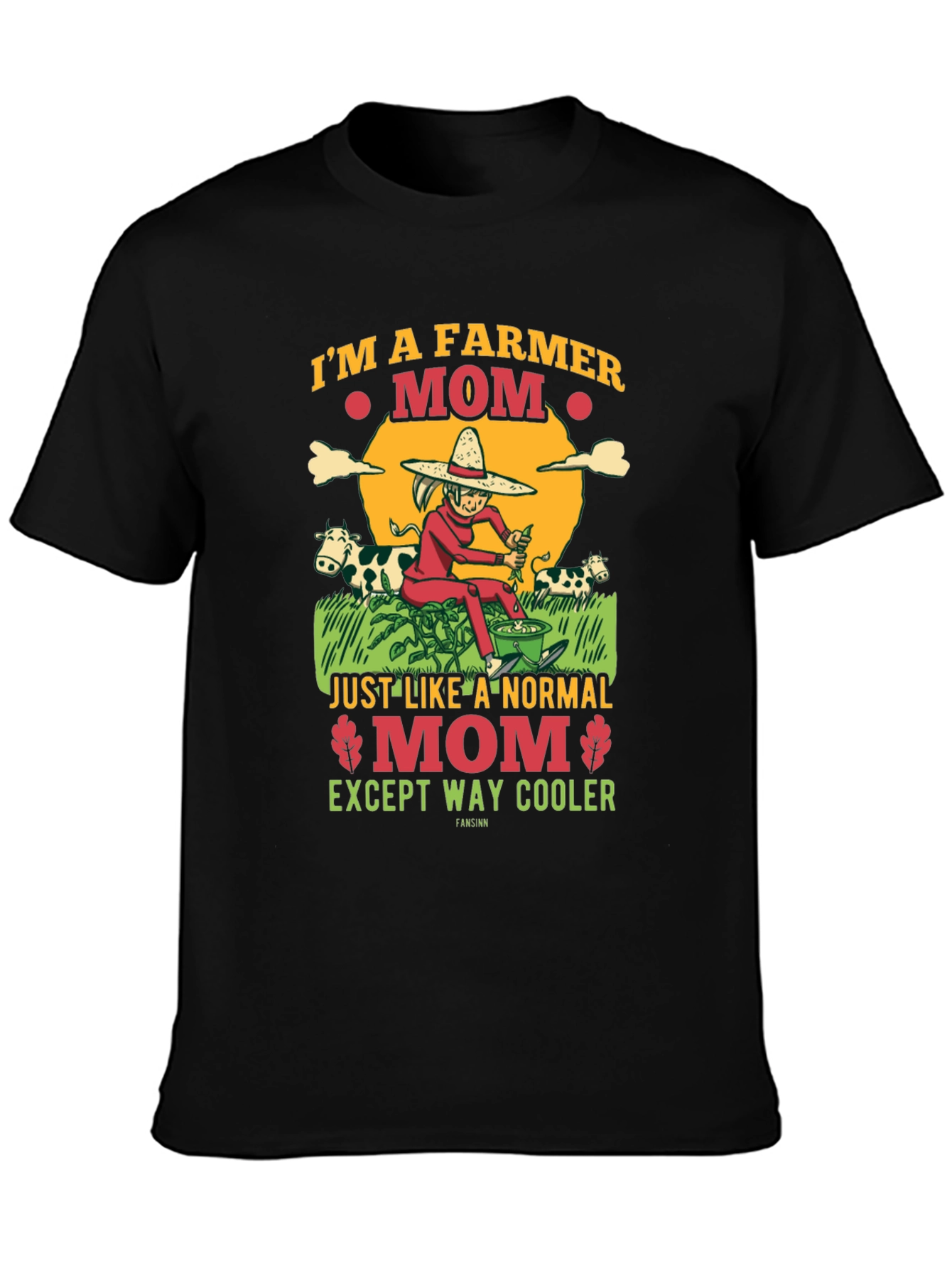 Farmer Mom Graphic Tee - Cool Mothers Day Gift