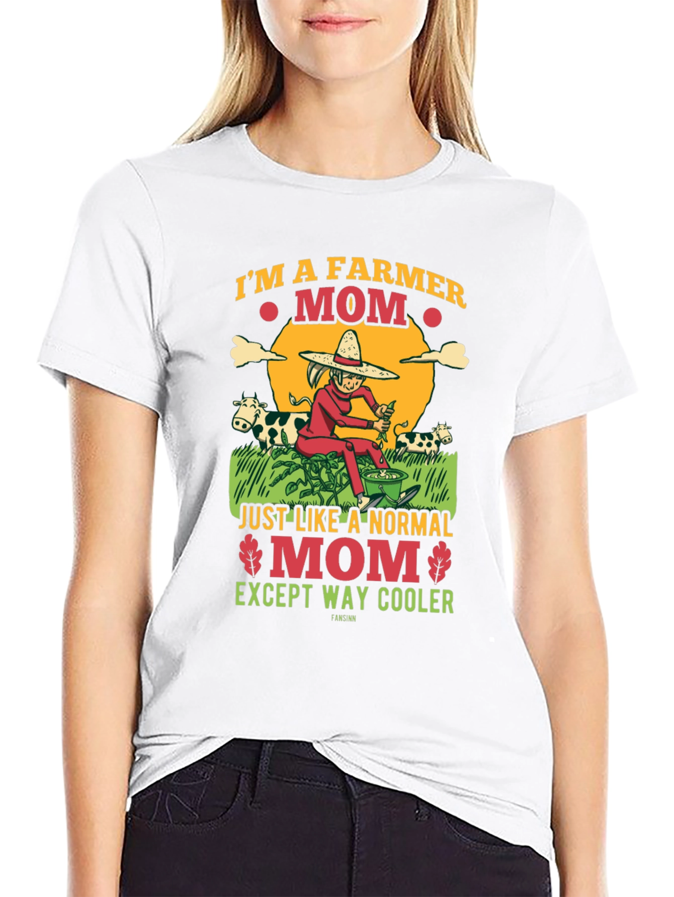 Farmer Mom Graphic Tee - Cool Mothers Day Gift